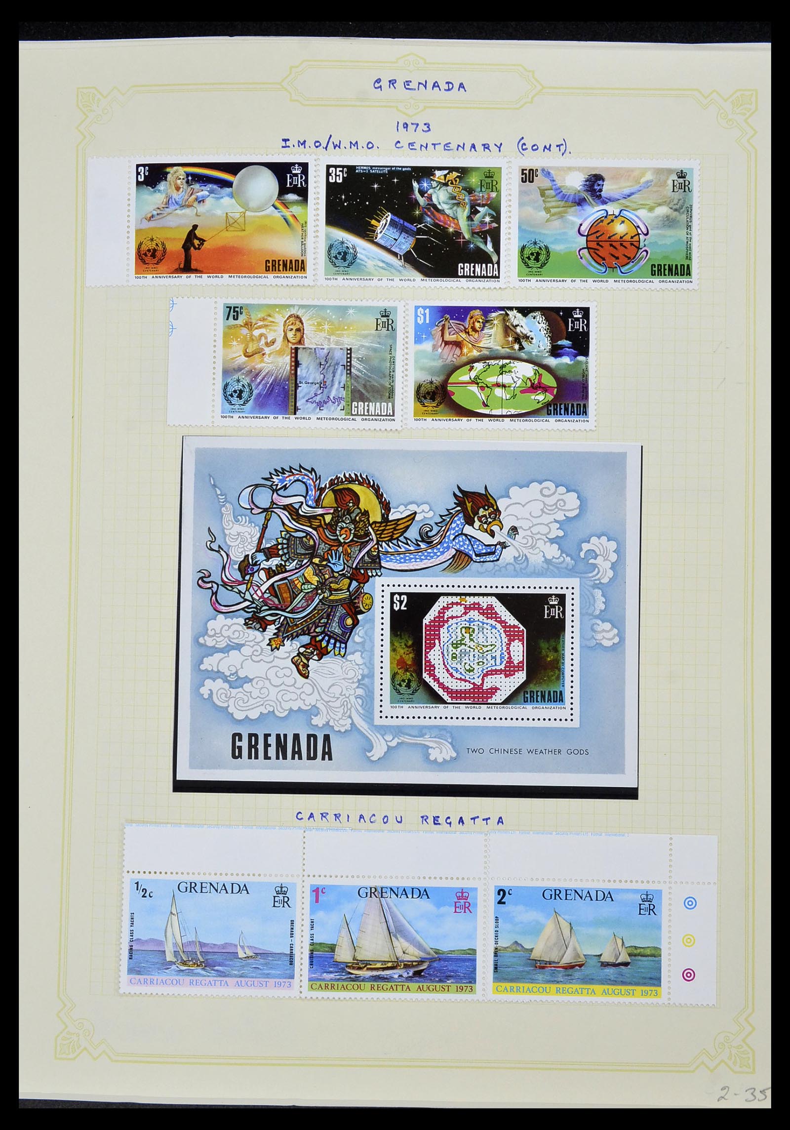 34334 027 - Postzegelverzameling 34334 Grenada 1953-1983.