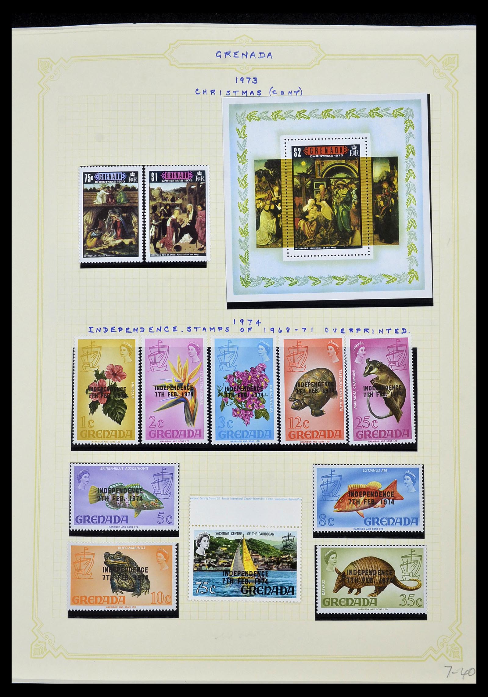 34334 030 - Postzegelverzameling 34334 Grenada 1953-1983.