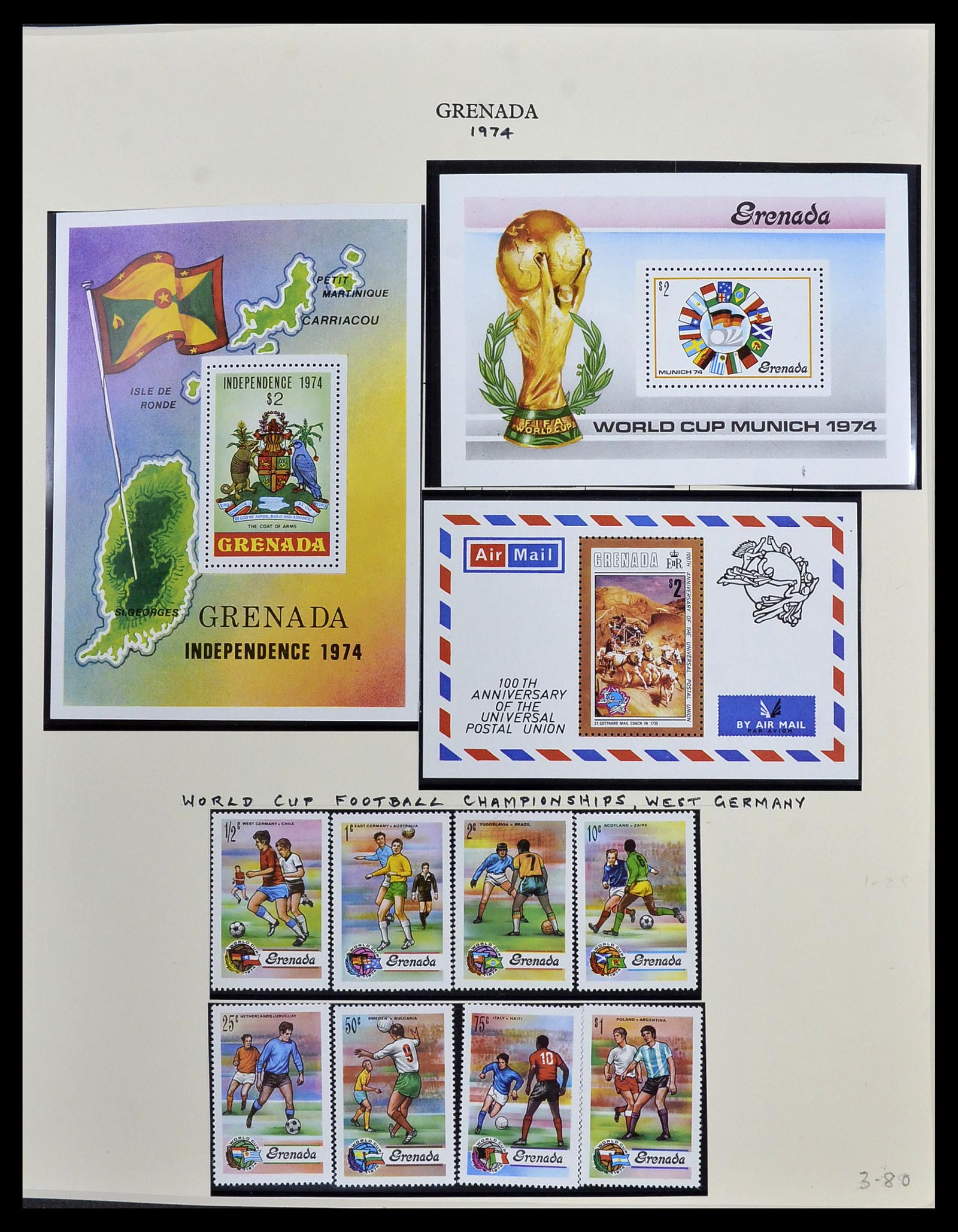 34334 032 - Postzegelverzameling 34334 Grenada 1953-1983.