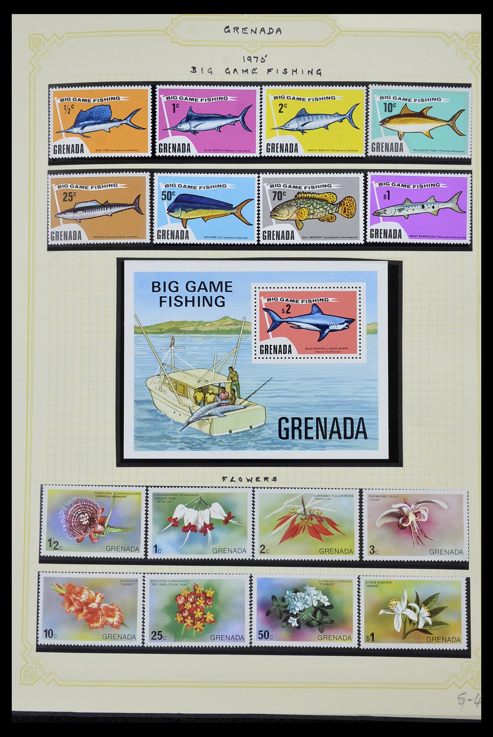 34334 036 - Postzegelverzameling 34334 Grenada 1953-1983.