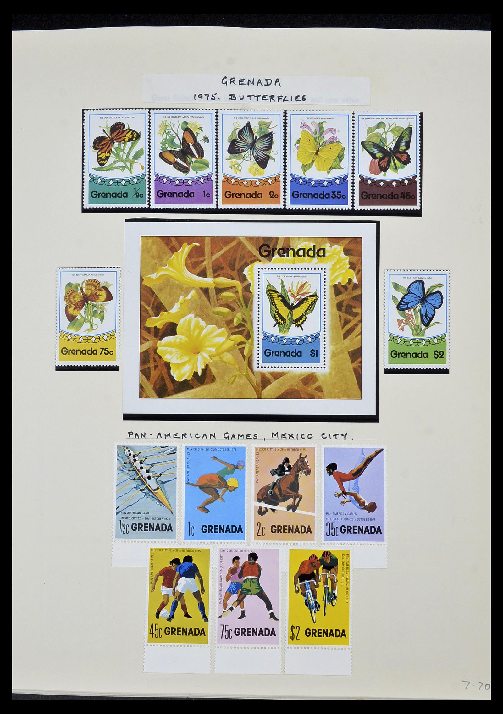 34334 042 - Postzegelverzameling 34334 Grenada 1953-1983.