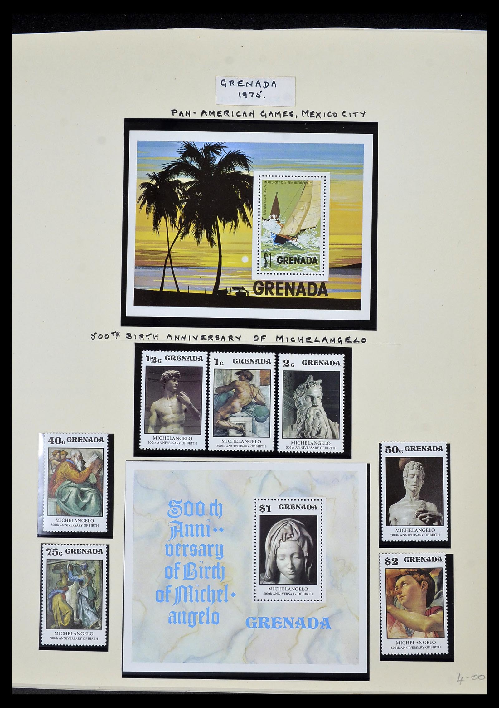 34334 043 - Postzegelverzameling 34334 Grenada 1953-1983.