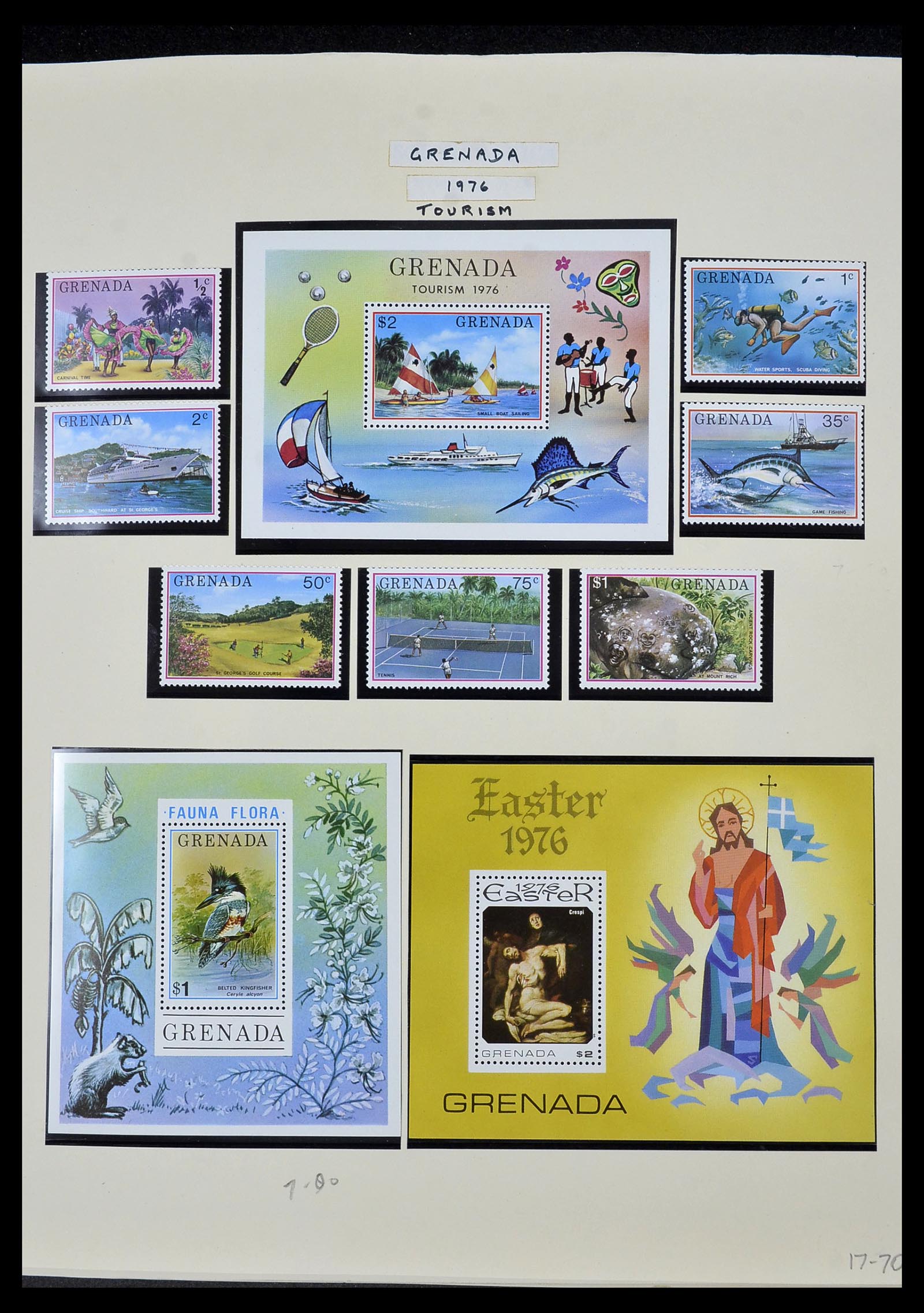 34334 045 - Postzegelverzameling 34334 Grenada 1953-1983.