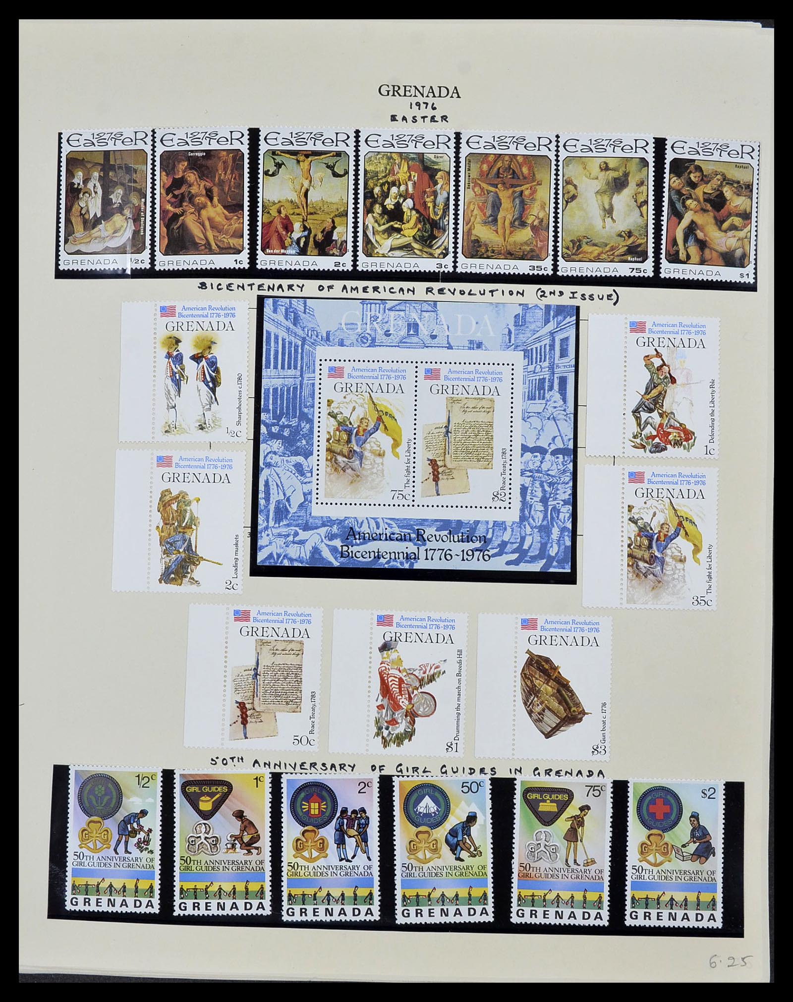 34334 046 - Postzegelverzameling 34334 Grenada 1953-1983.