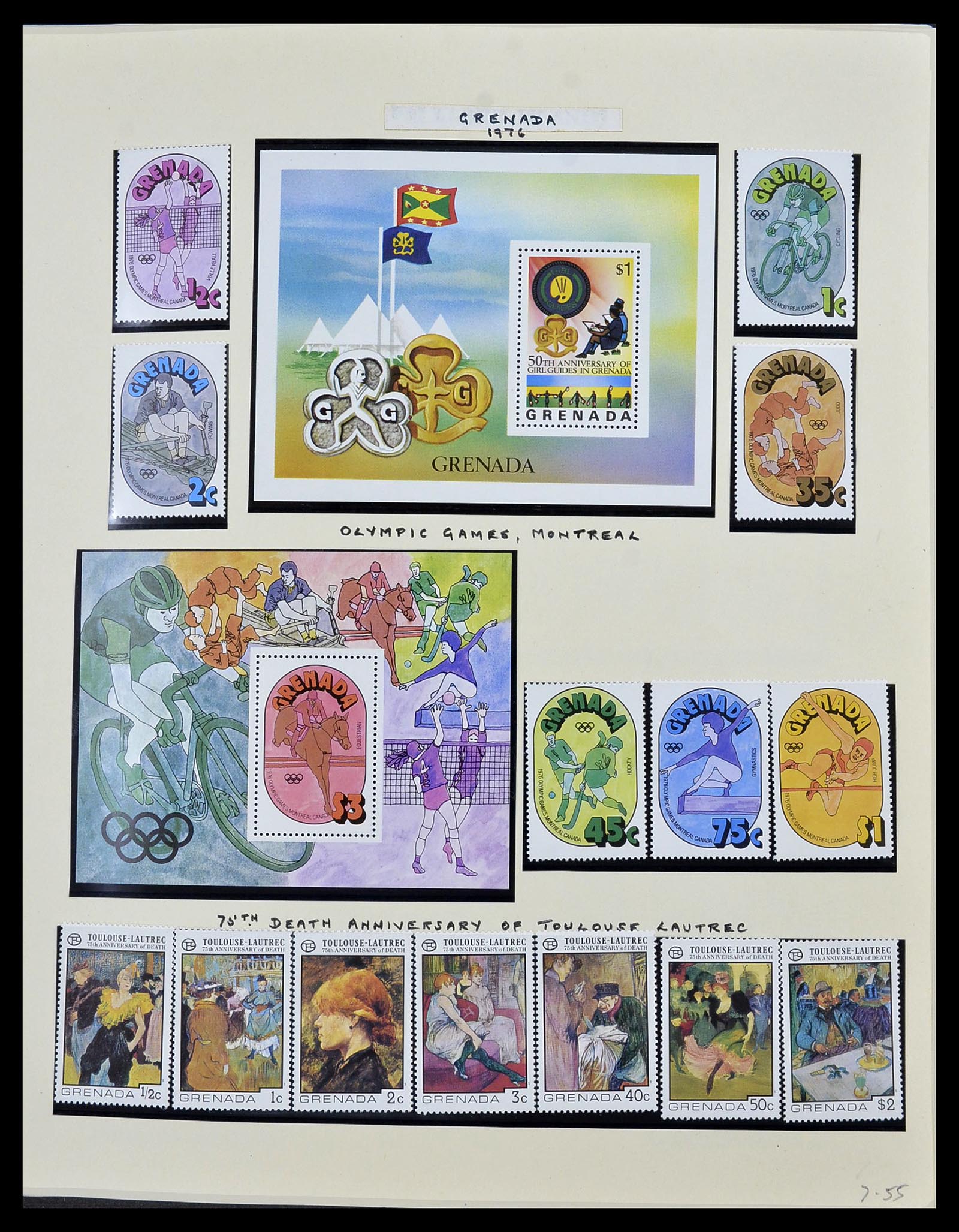 34334 047 - Postzegelverzameling 34334 Grenada 1953-1983.