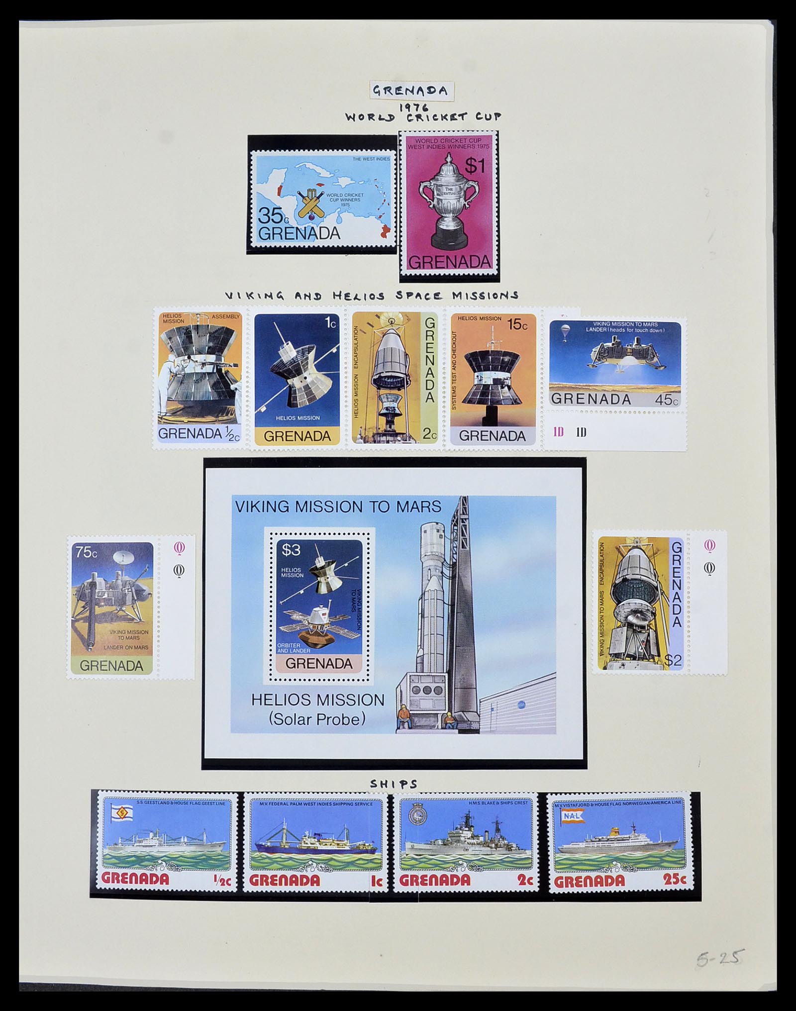34334 049 - Postzegelverzameling 34334 Grenada 1953-1983.