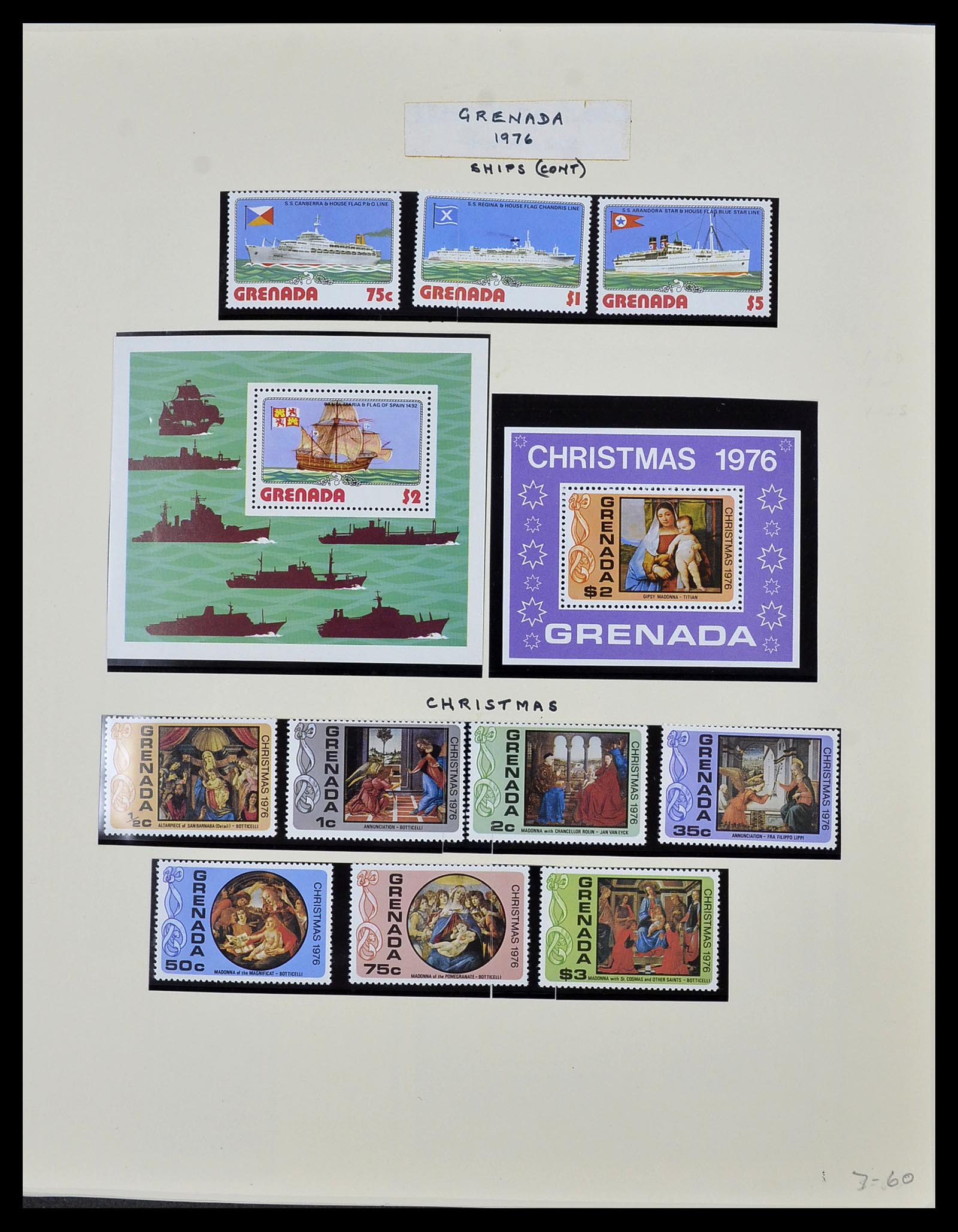 34334 050 - Postzegelverzameling 34334 Grenada 1953-1983.