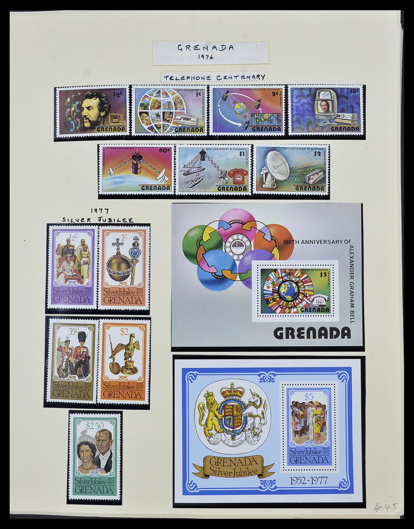 34334 051 - Postzegelverzameling 34334 Grenada 1953-1983.