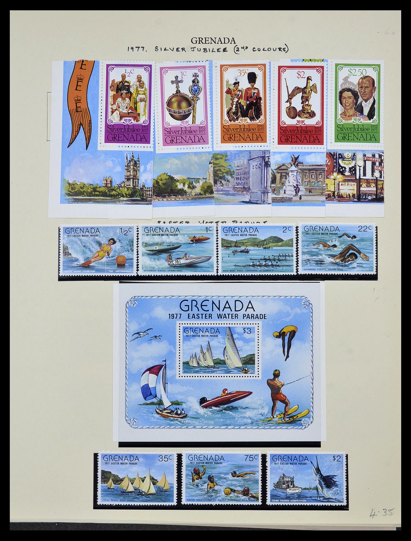 34334 052 - Postzegelverzameling 34334 Grenada 1953-1983.
