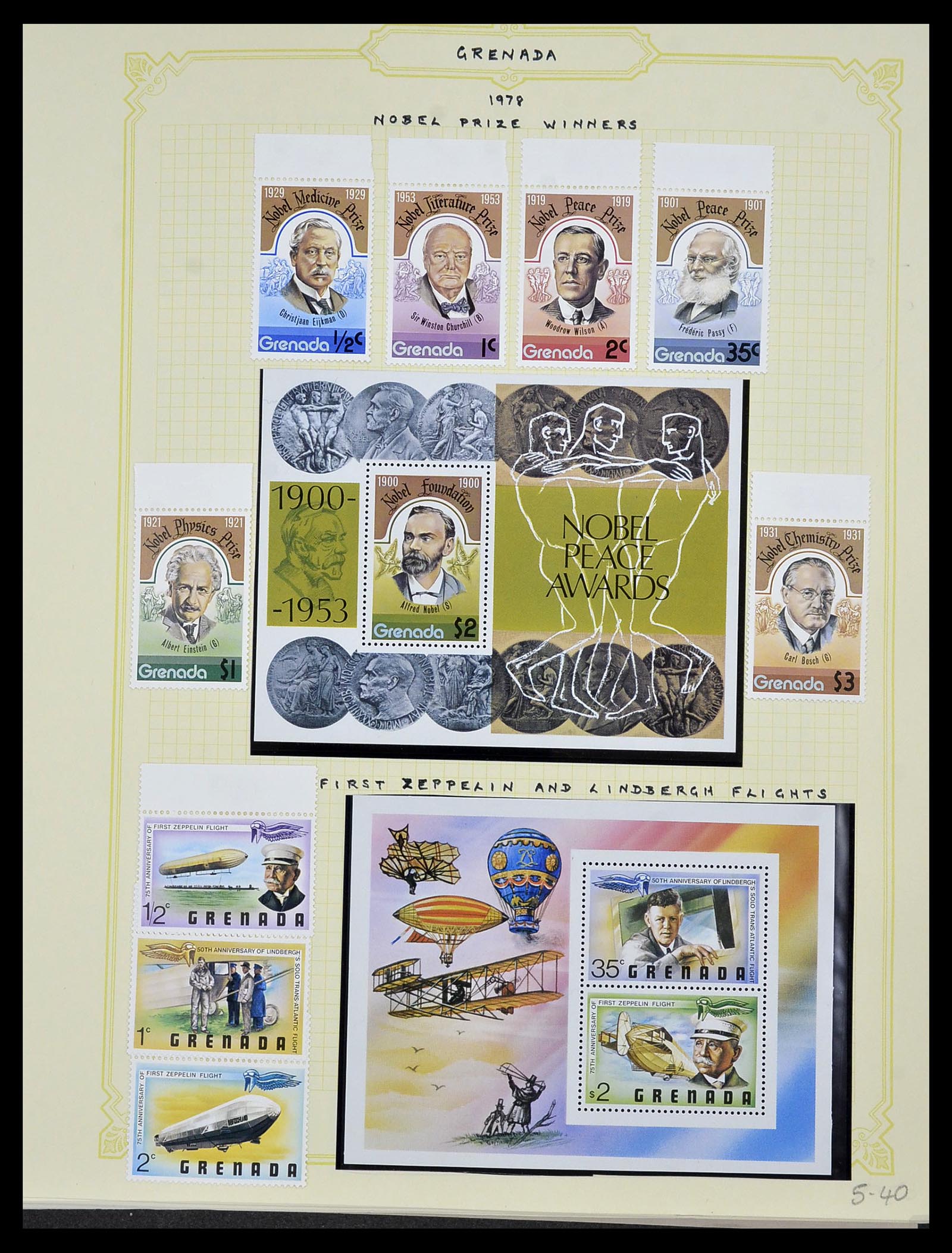 34334 055 - Postzegelverzameling 34334 Grenada 1953-1983.