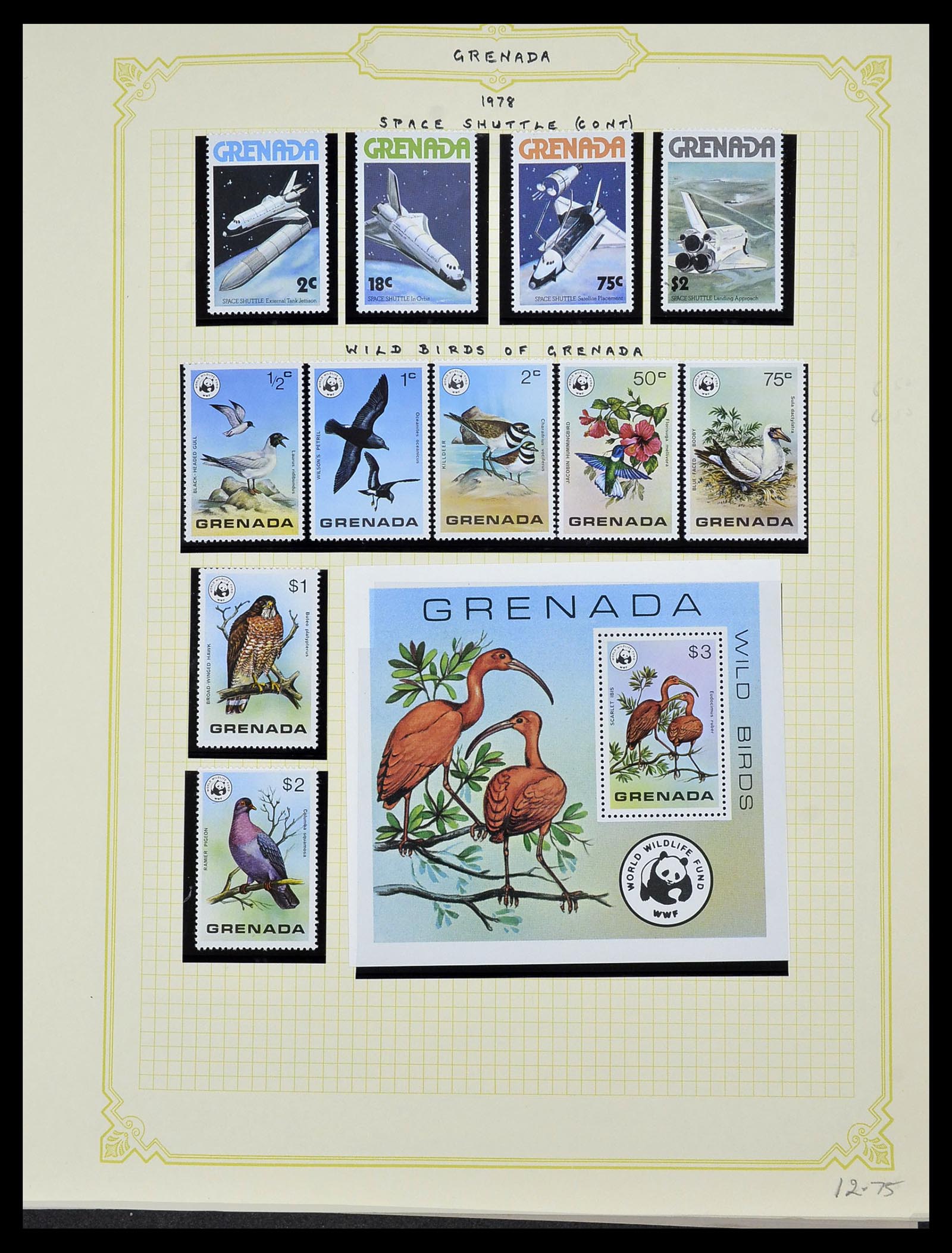 34334 057 - Postzegelverzameling 34334 Grenada 1953-1983.