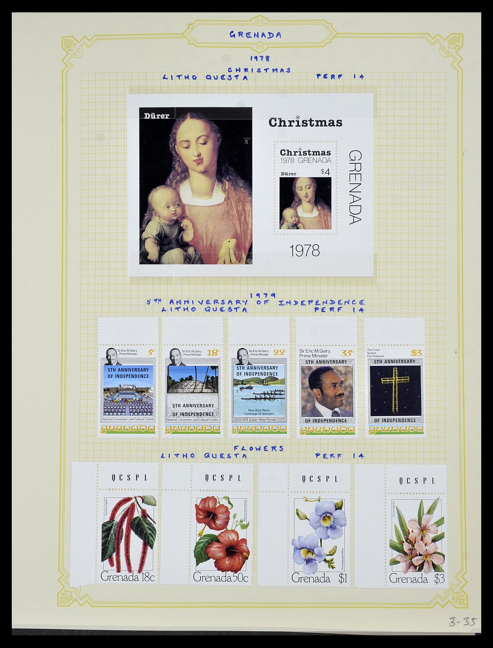 34334 062 - Postzegelverzameling 34334 Grenada 1953-1983.