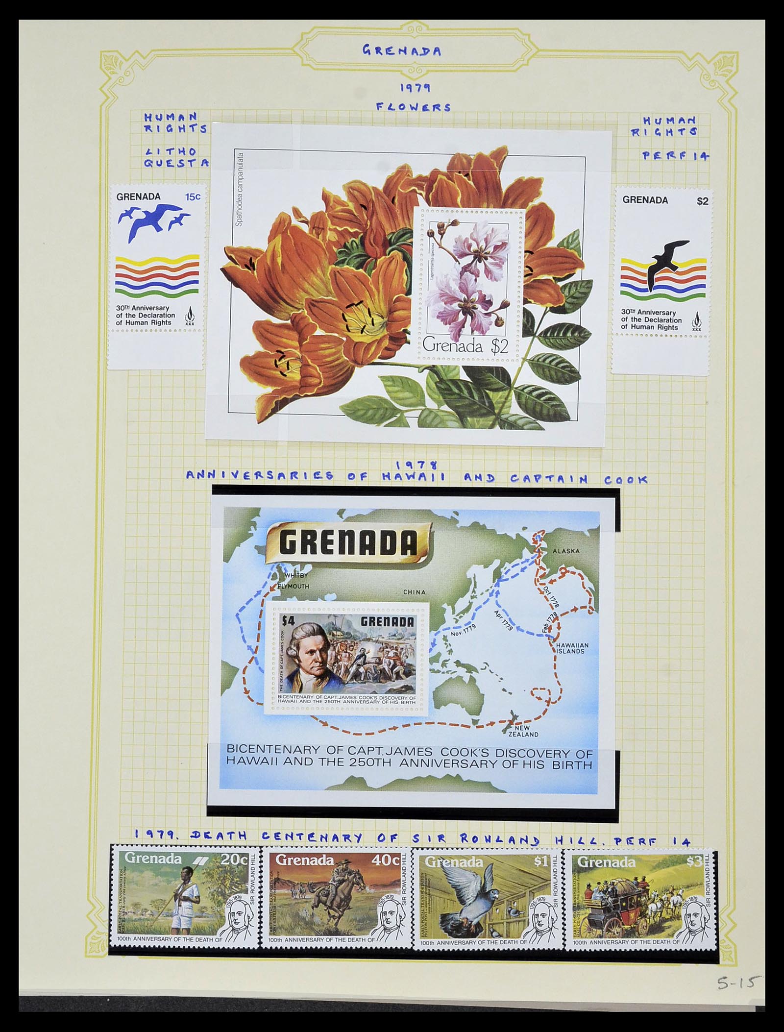 34334 063 - Postzegelverzameling 34334 Grenada 1953-1983.