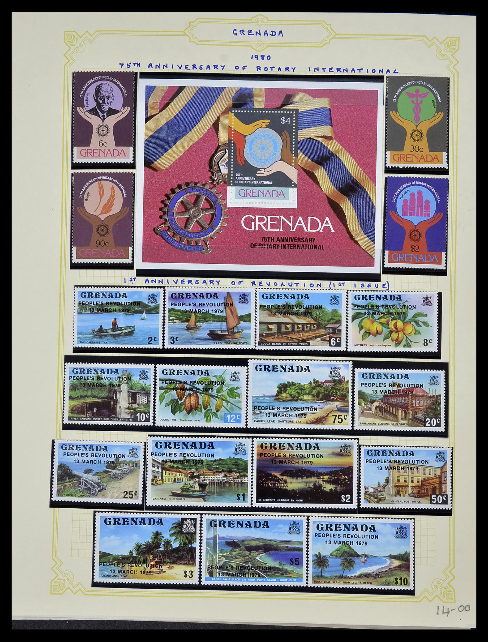 34334 068 - Postzegelverzameling 34334 Grenada 1953-1983.