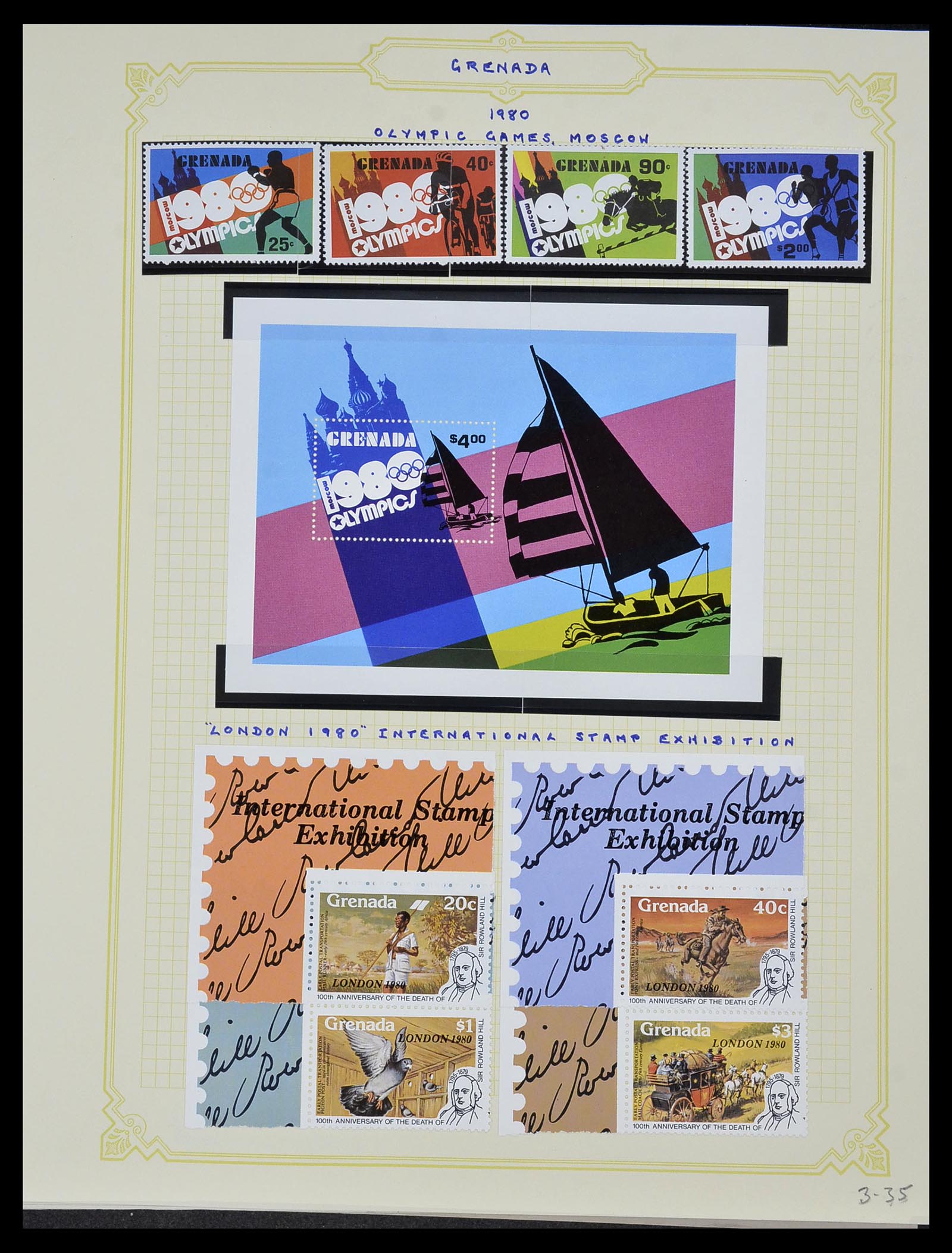 34334 069 - Postzegelverzameling 34334 Grenada 1953-1983.