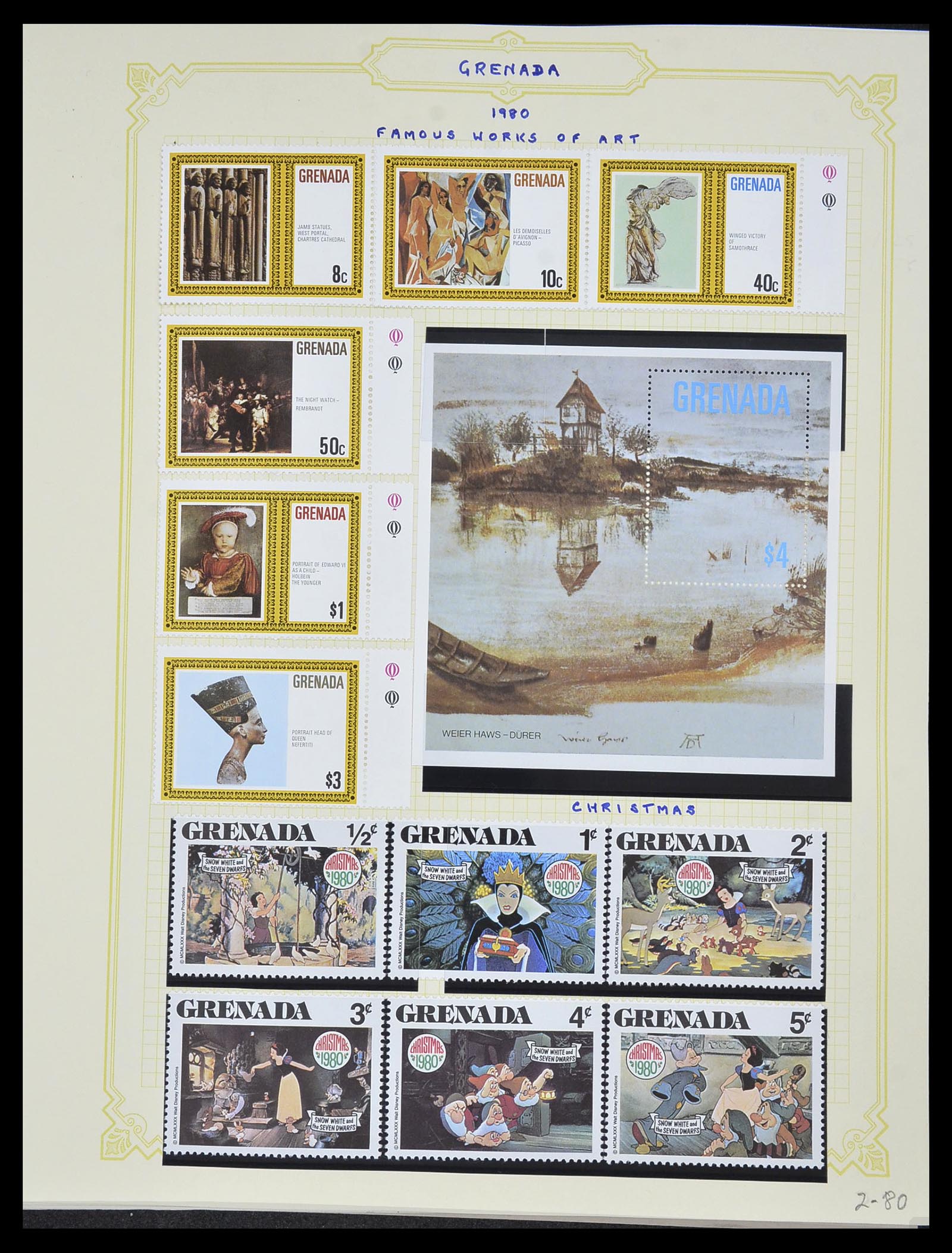 34334 071 - Postzegelverzameling 34334 Grenada 1953-1983.