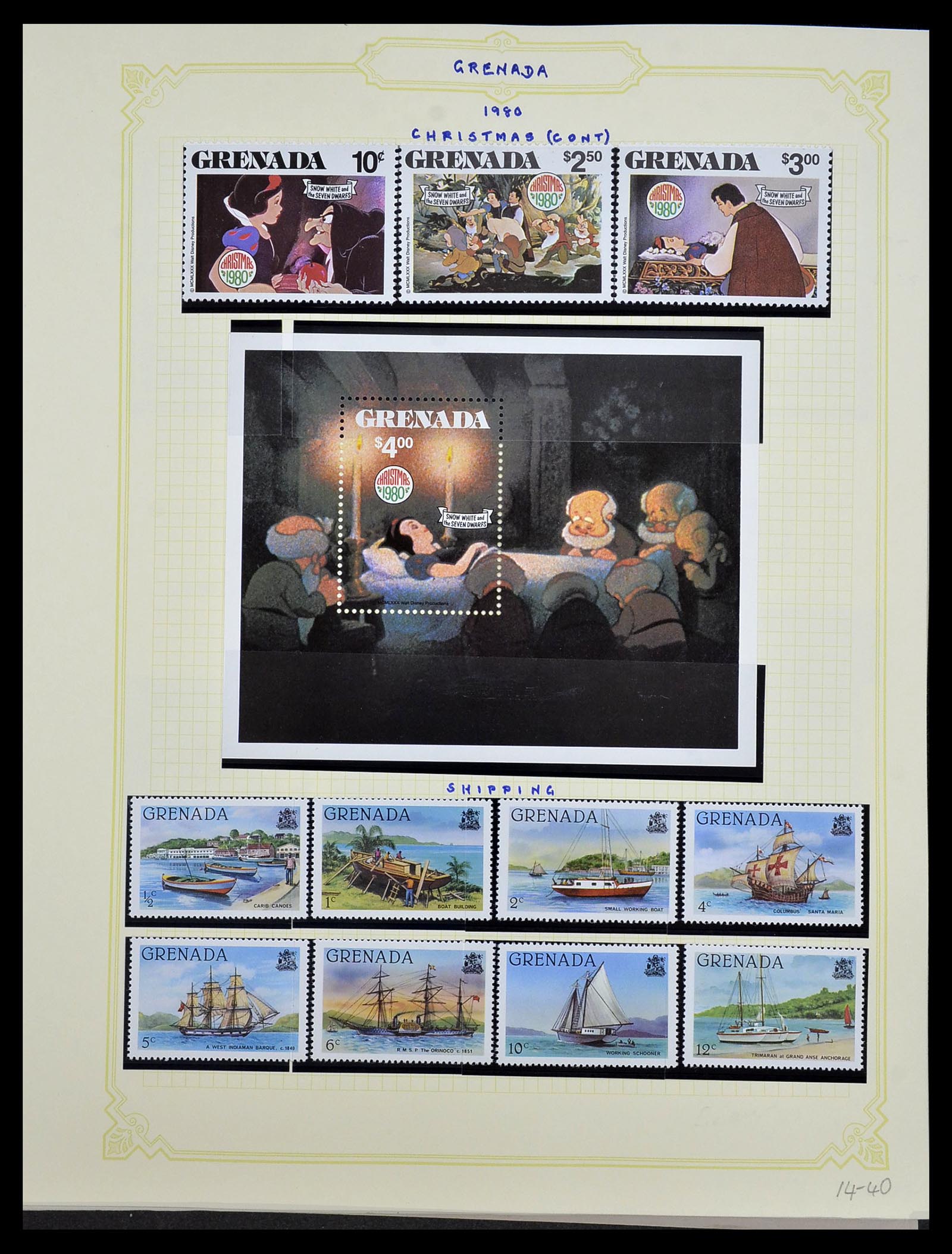 34334 072 - Postzegelverzameling 34334 Grenada 1953-1983.