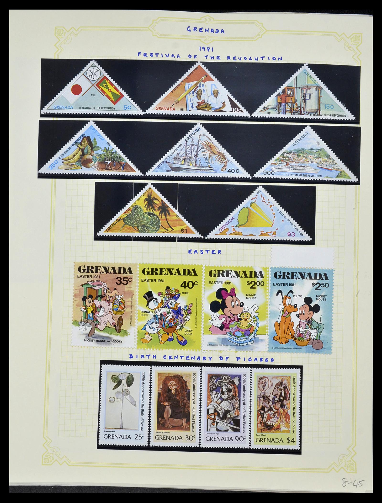 34334 074 - Postzegelverzameling 34334 Grenada 1953-1983.