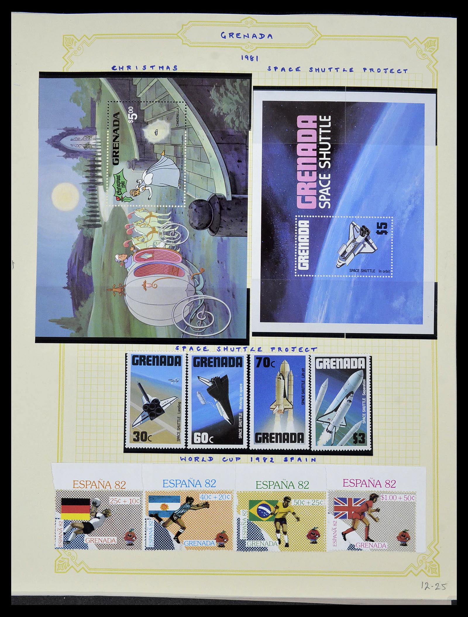 34334 077 - Postzegelverzameling 34334 Grenada 1953-1983.