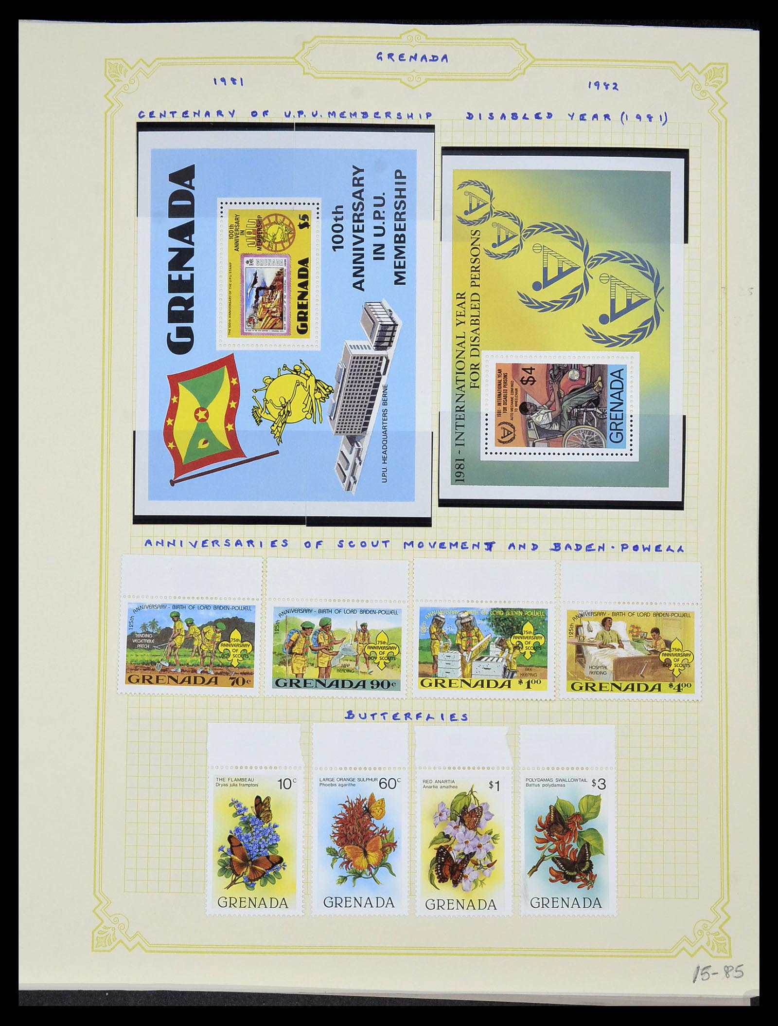 34334 079 - Postzegelverzameling 34334 Grenada 1953-1983.