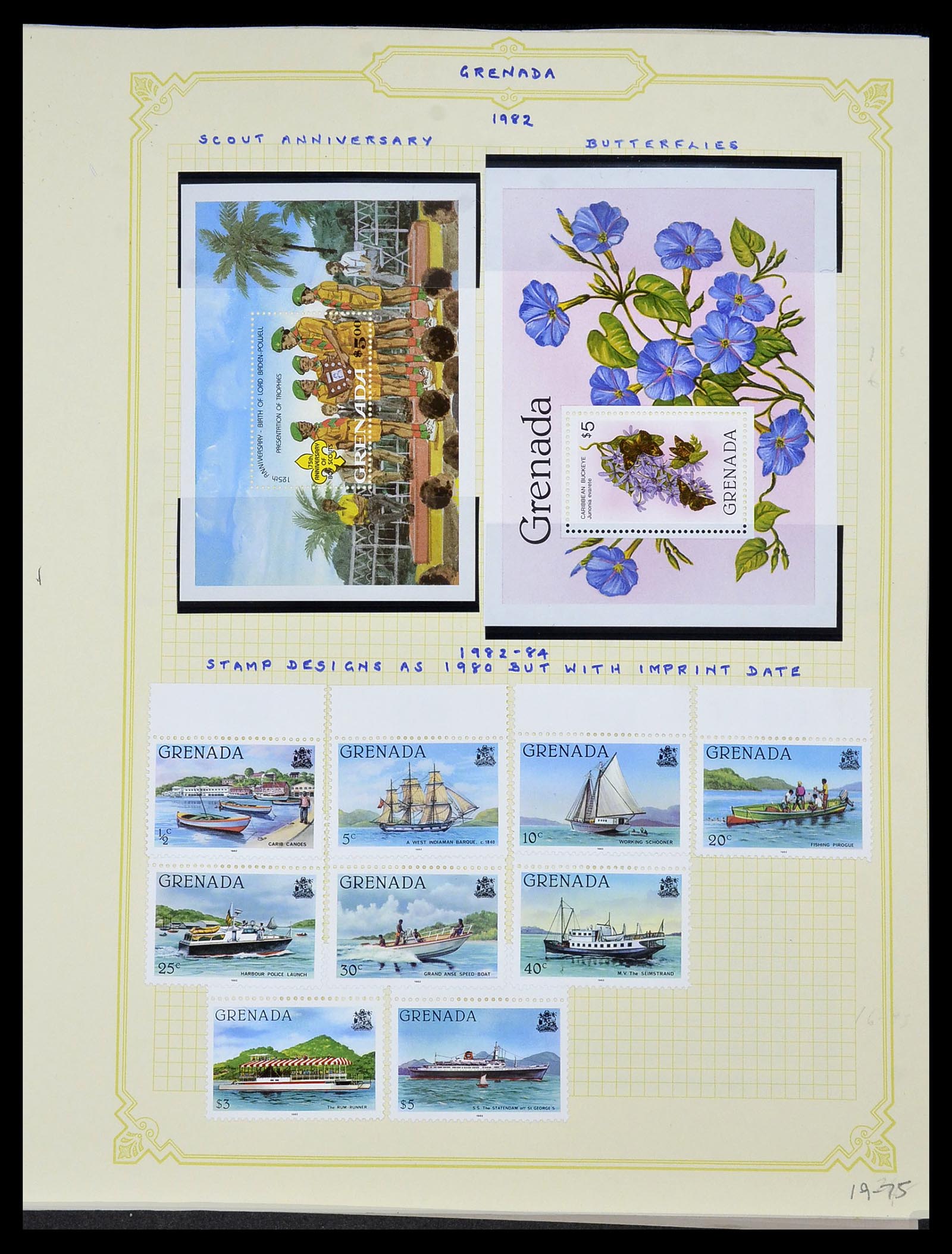 34334 080 - Postzegelverzameling 34334 Grenada 1953-1983.