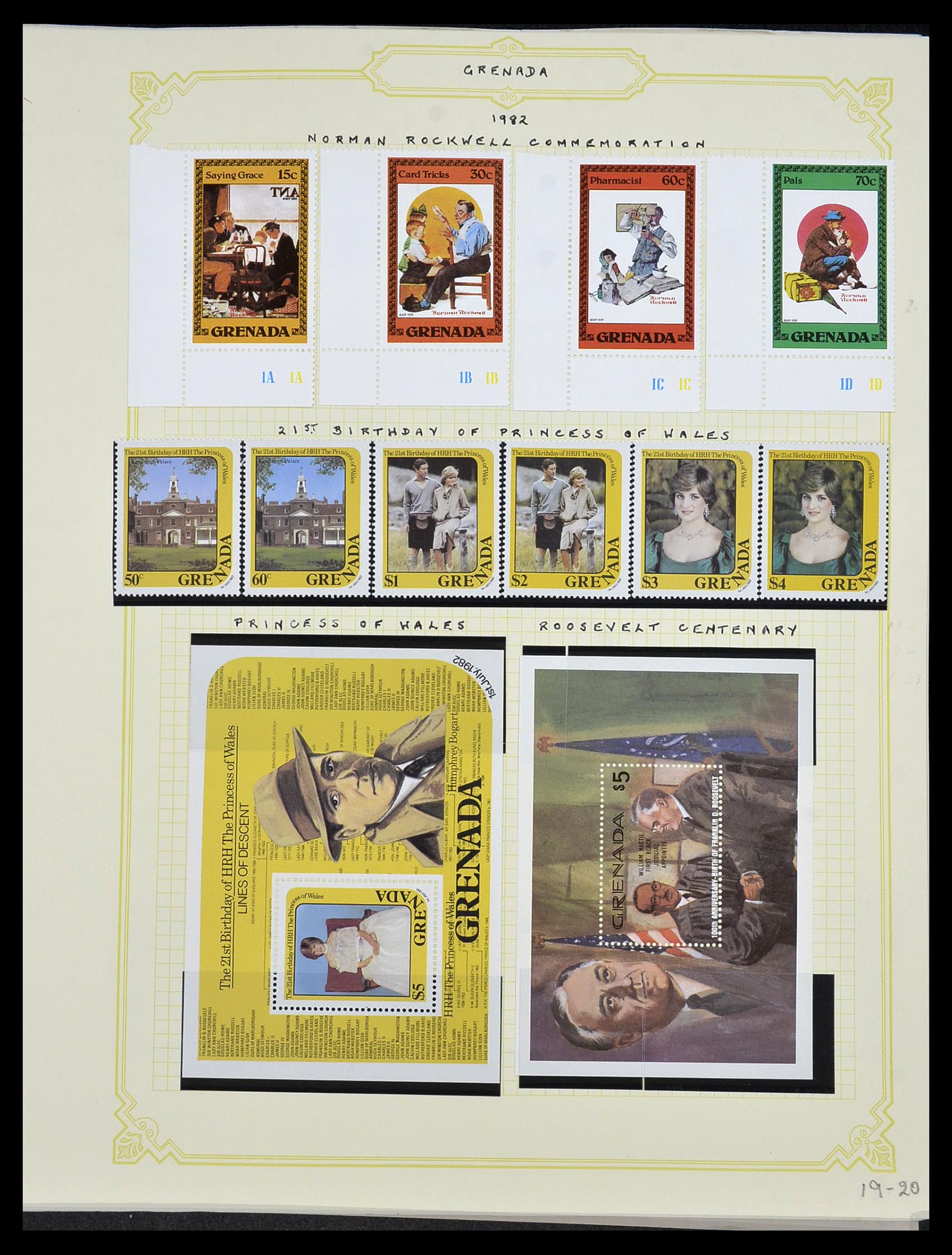 34334 081 - Postzegelverzameling 34334 Grenada 1953-1983.
