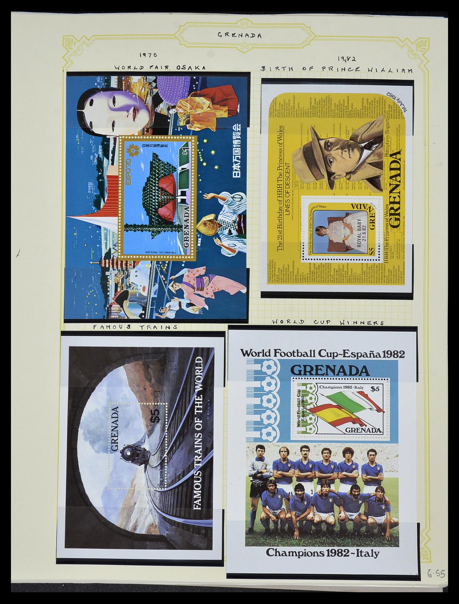 34334 083 - Postzegelverzameling 34334 Grenada 1953-1983.