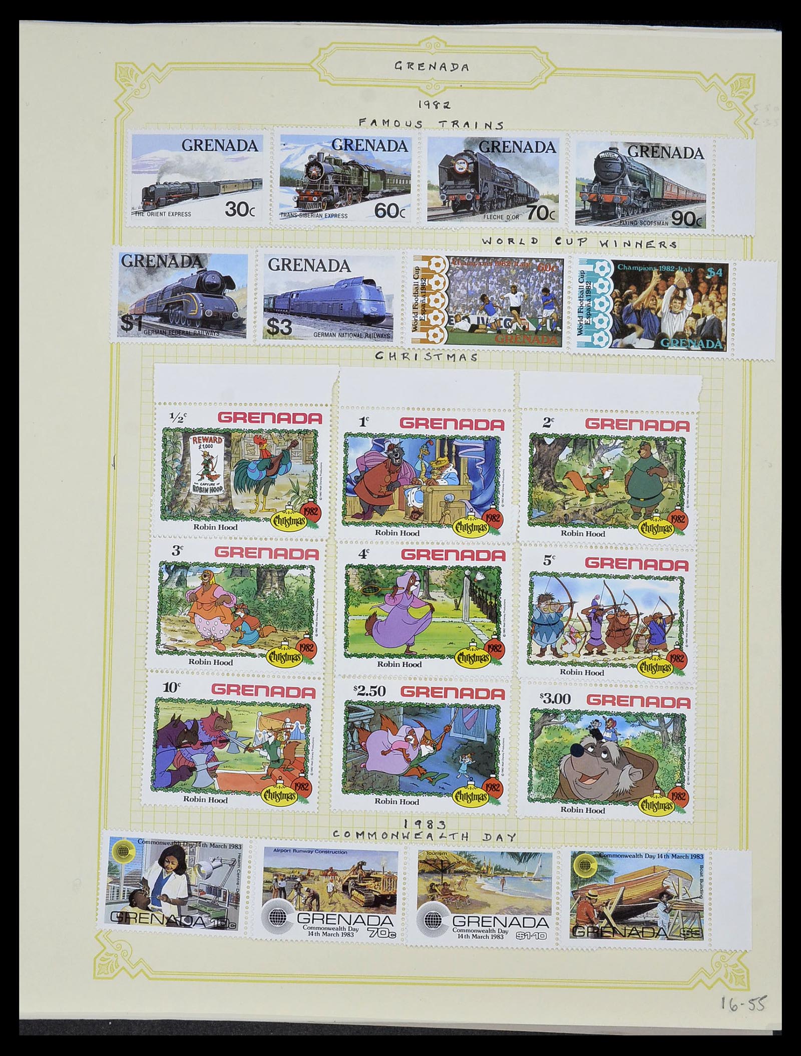 34334 084 - Postzegelverzameling 34334 Grenada 1953-1983.
