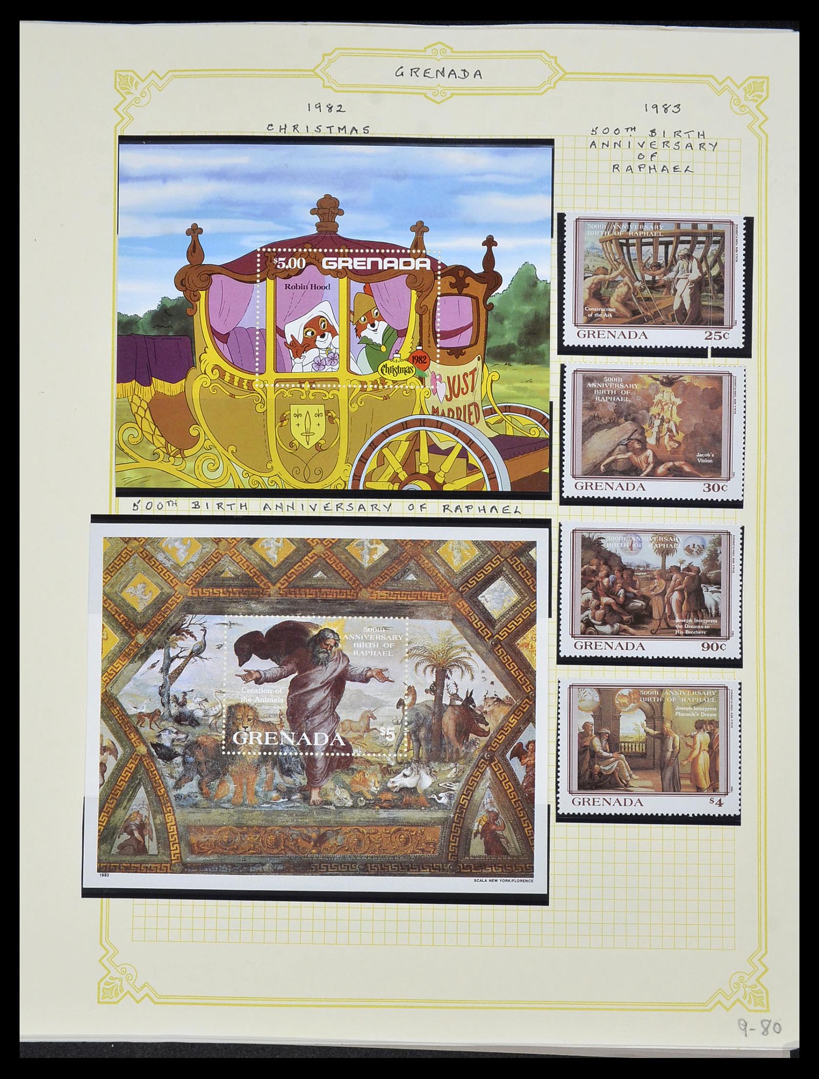 34334 085 - Postzegelverzameling 34334 Grenada 1953-1983.
