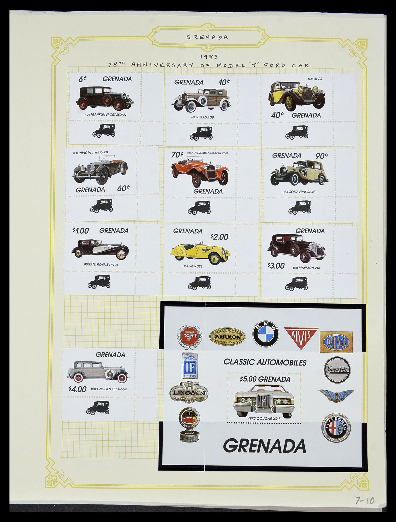 34334 087 - Postzegelverzameling 34334 Grenada 1953-1983.