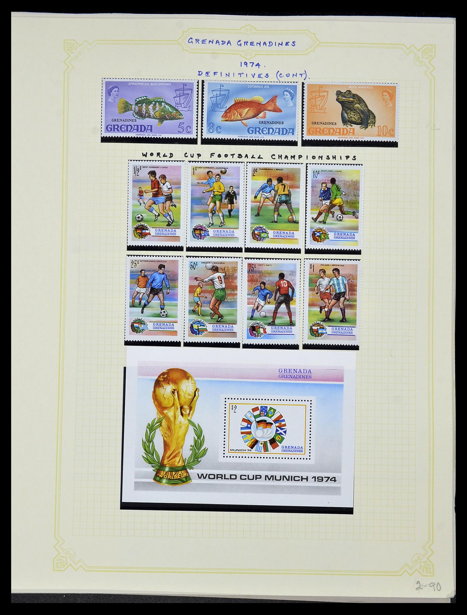 34334 090 - Postzegelverzameling 34334 Grenada 1953-1983.