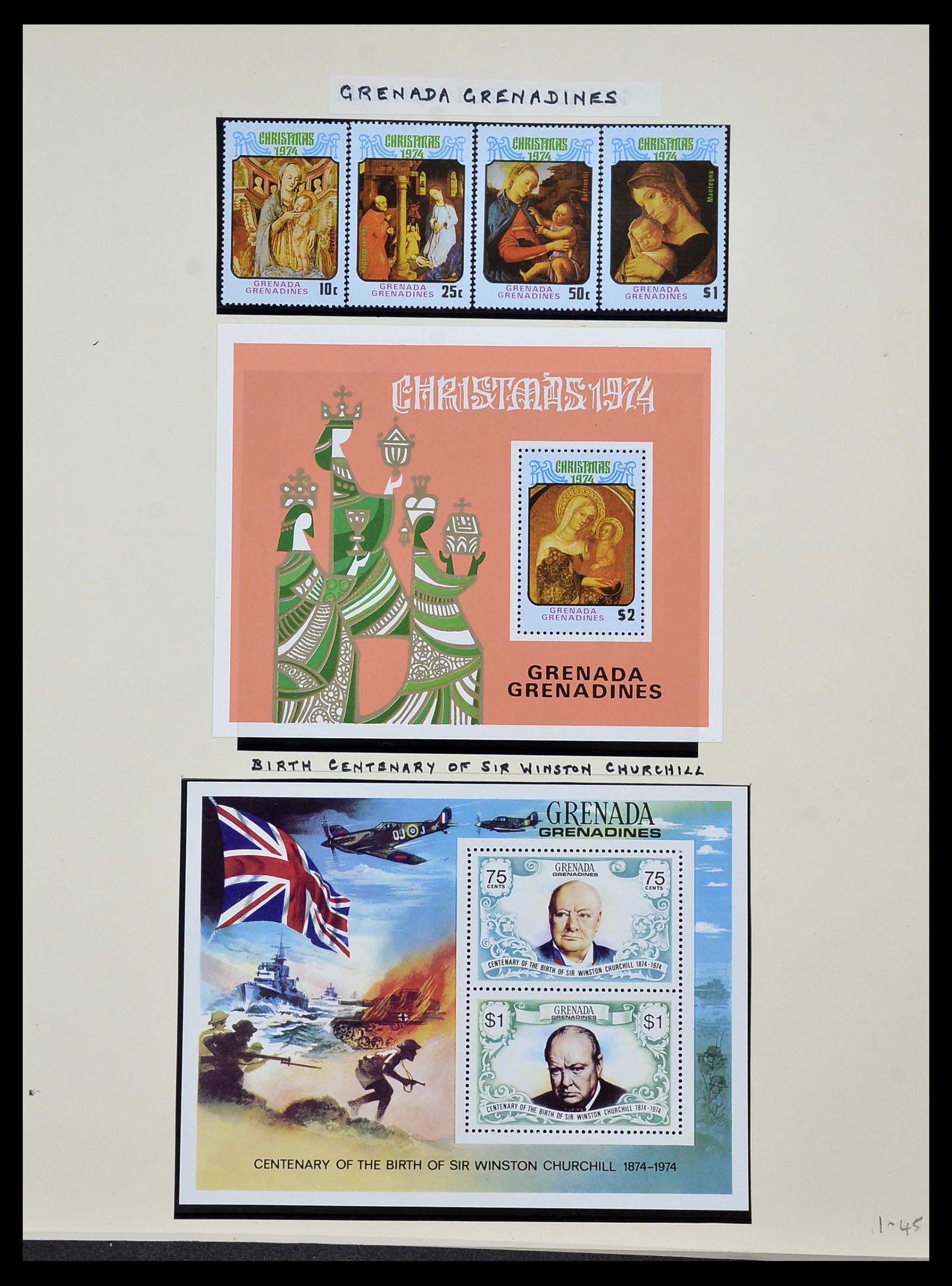 34334 092 - Postzegelverzameling 34334 Grenada 1953-1983.