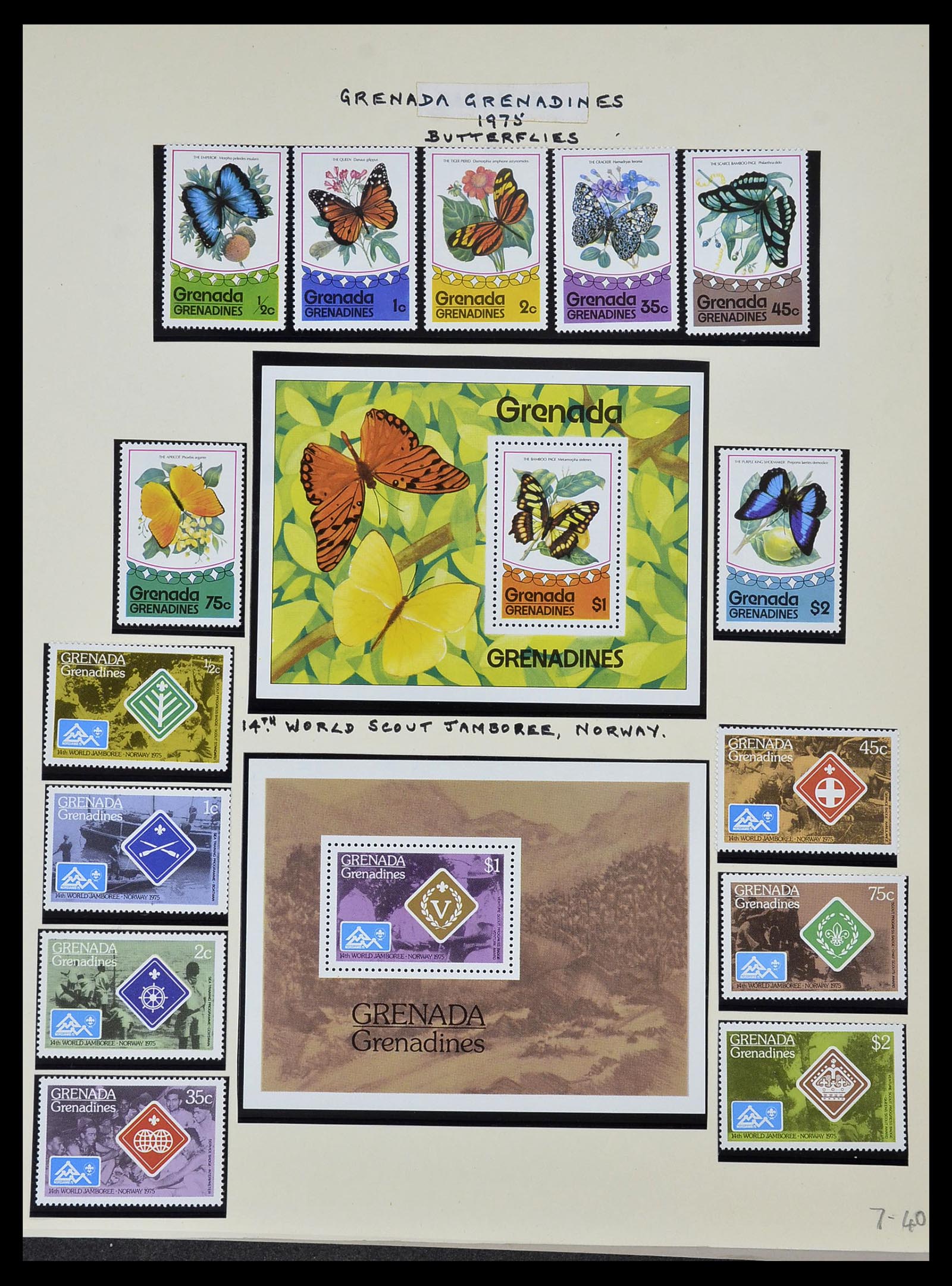 34334 096 - Postzegelverzameling 34334 Grenada 1953-1983.