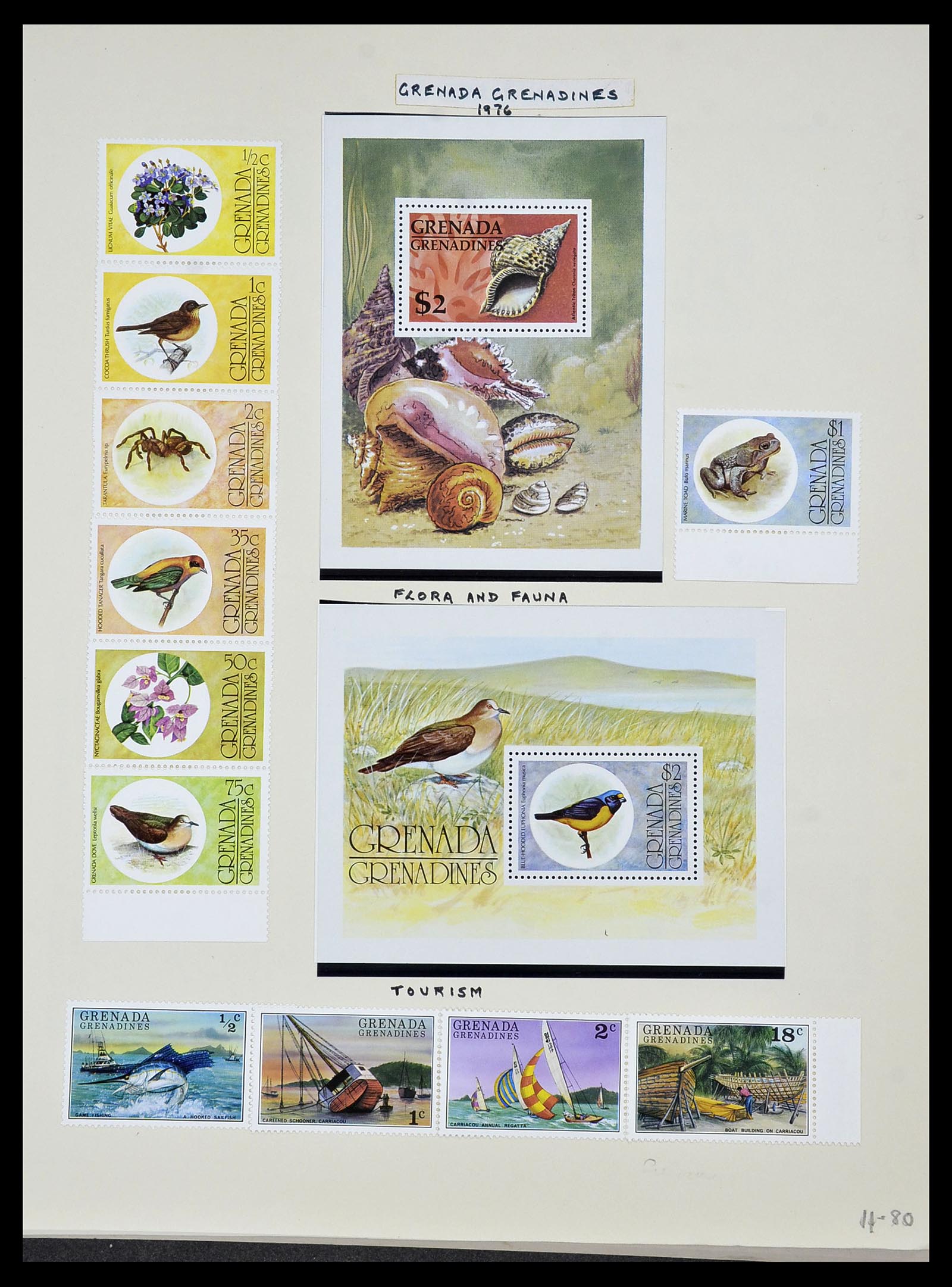 34334 101 - Stamp collection 34334 Grenada 1953-1983.