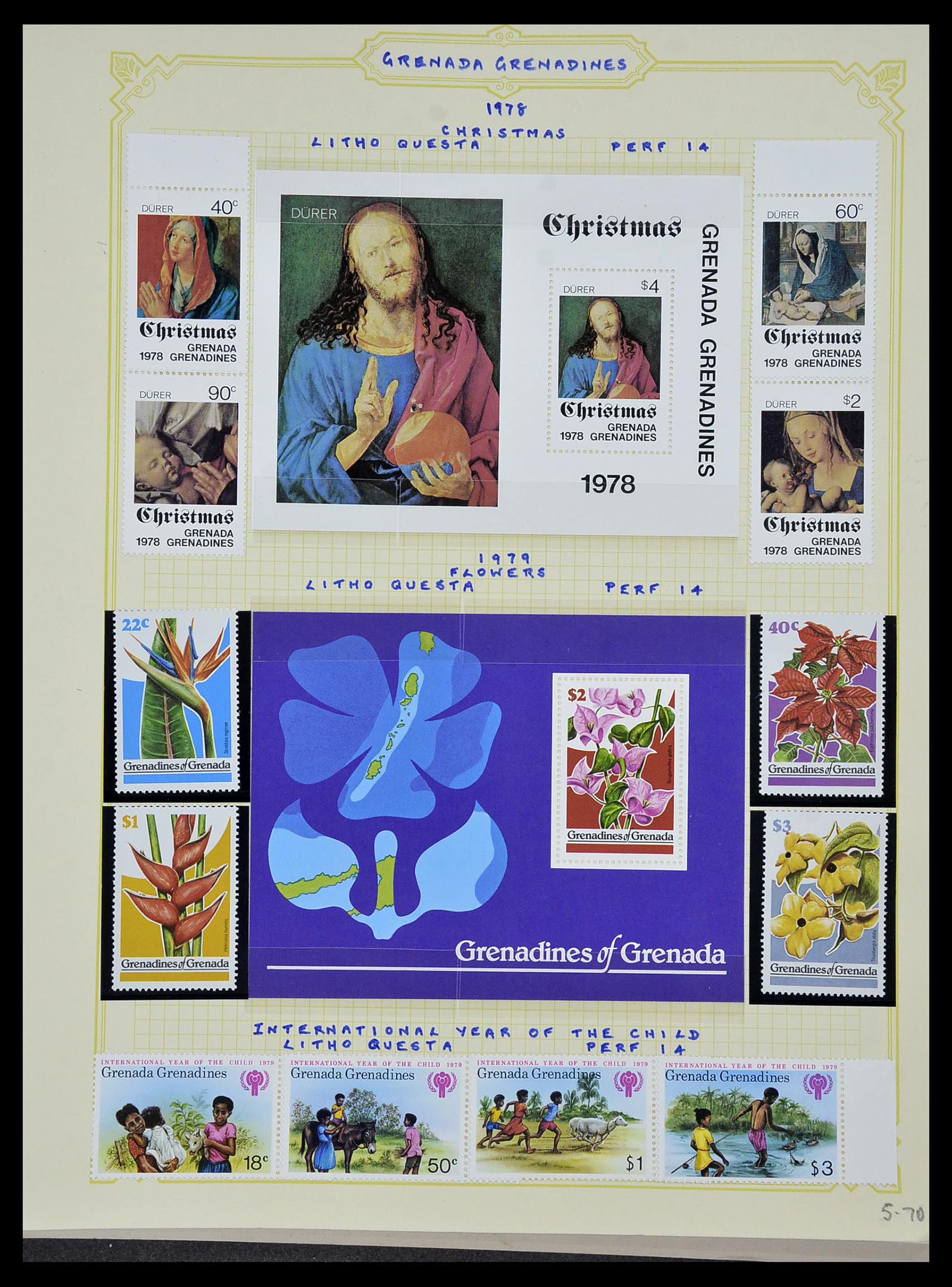 34334 115 - Postzegelverzameling 34334 Grenada 1953-1983.