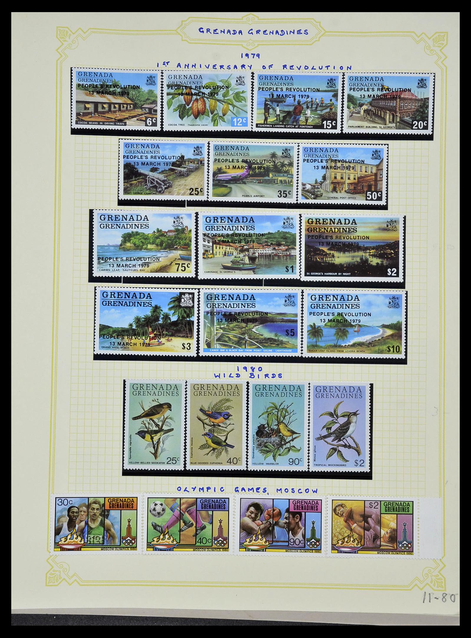 34334 120 - Postzegelverzameling 34334 Grenada 1953-1983.