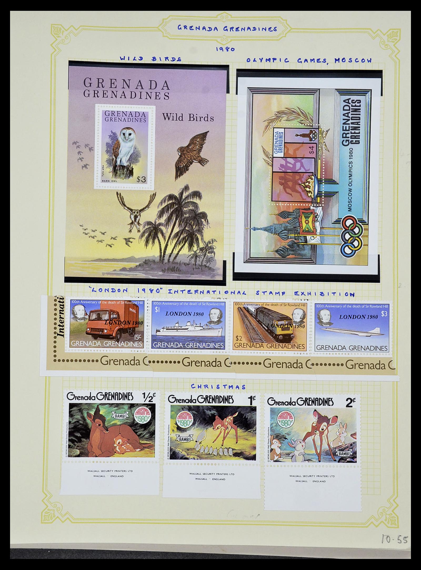 34334 121 - Postzegelverzameling 34334 Grenada 1953-1983.