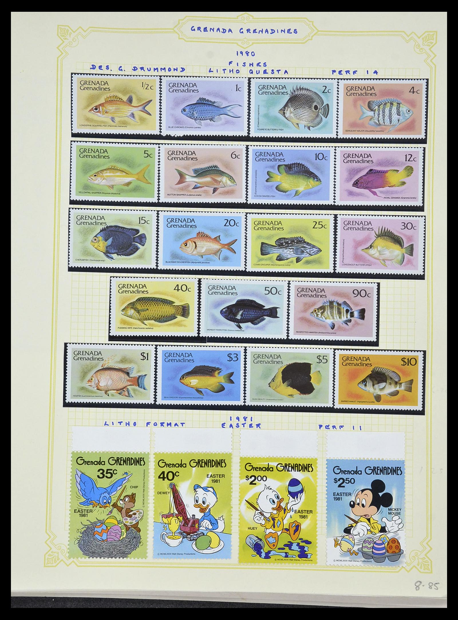 34334 124 - Postzegelverzameling 34334 Grenada 1953-1983.
