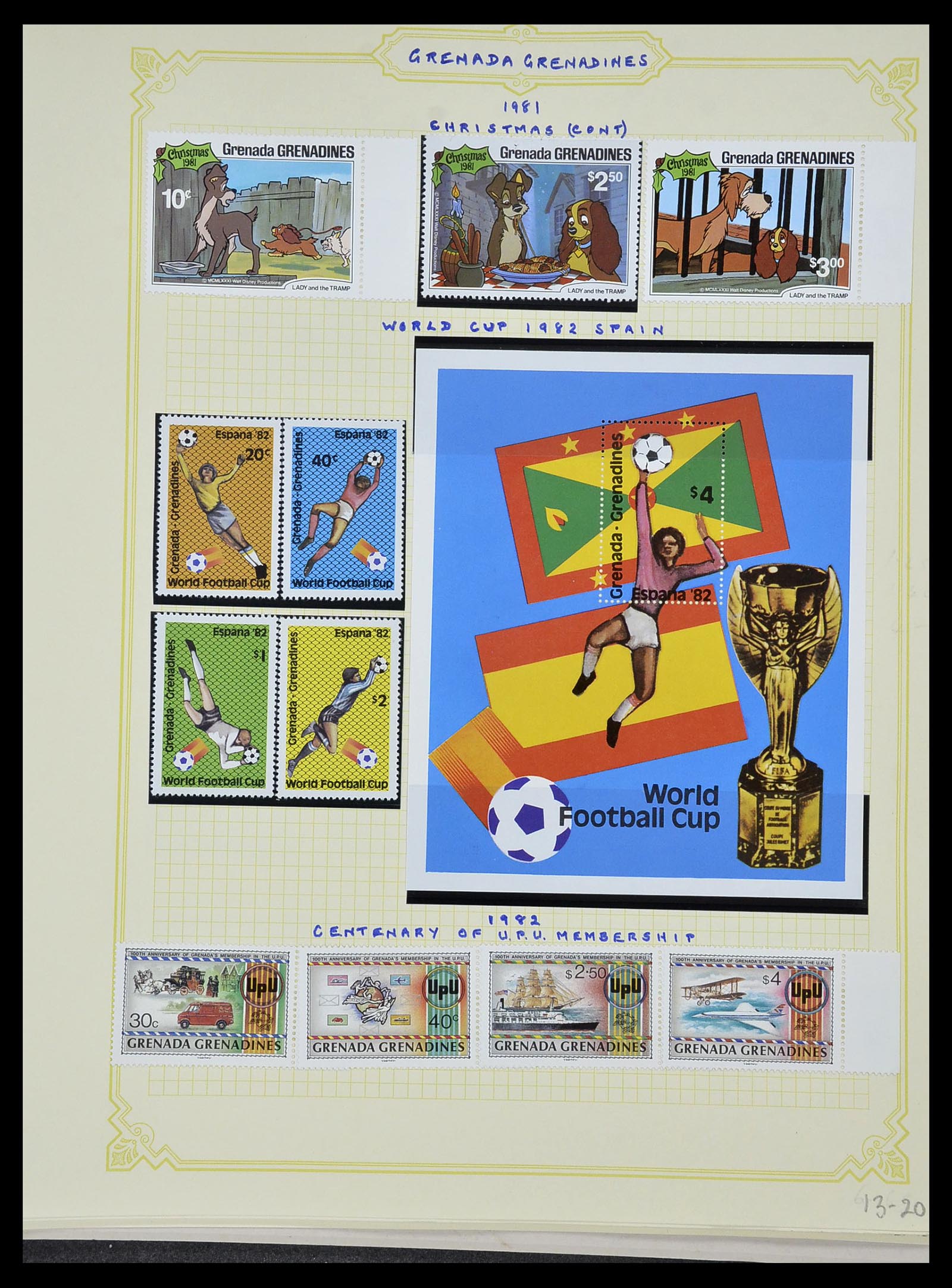 34334 128 - Postzegelverzameling 34334 Grenada 1953-1983.
