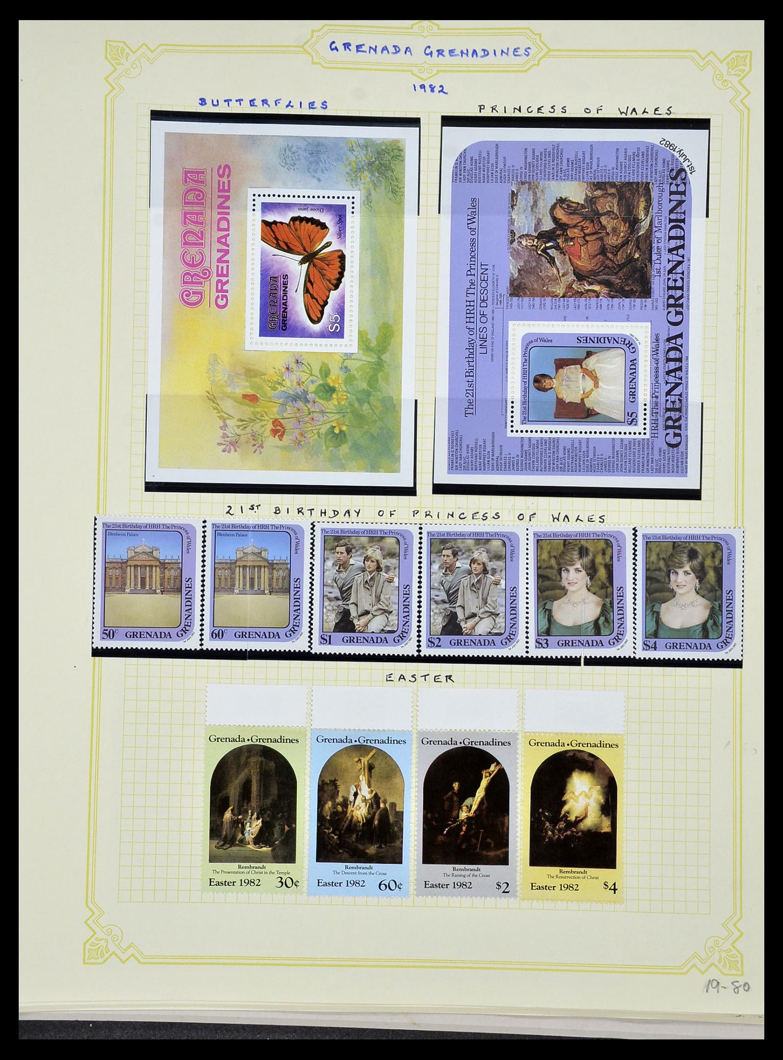 34334 130 - Postzegelverzameling 34334 Grenada 1953-1983.