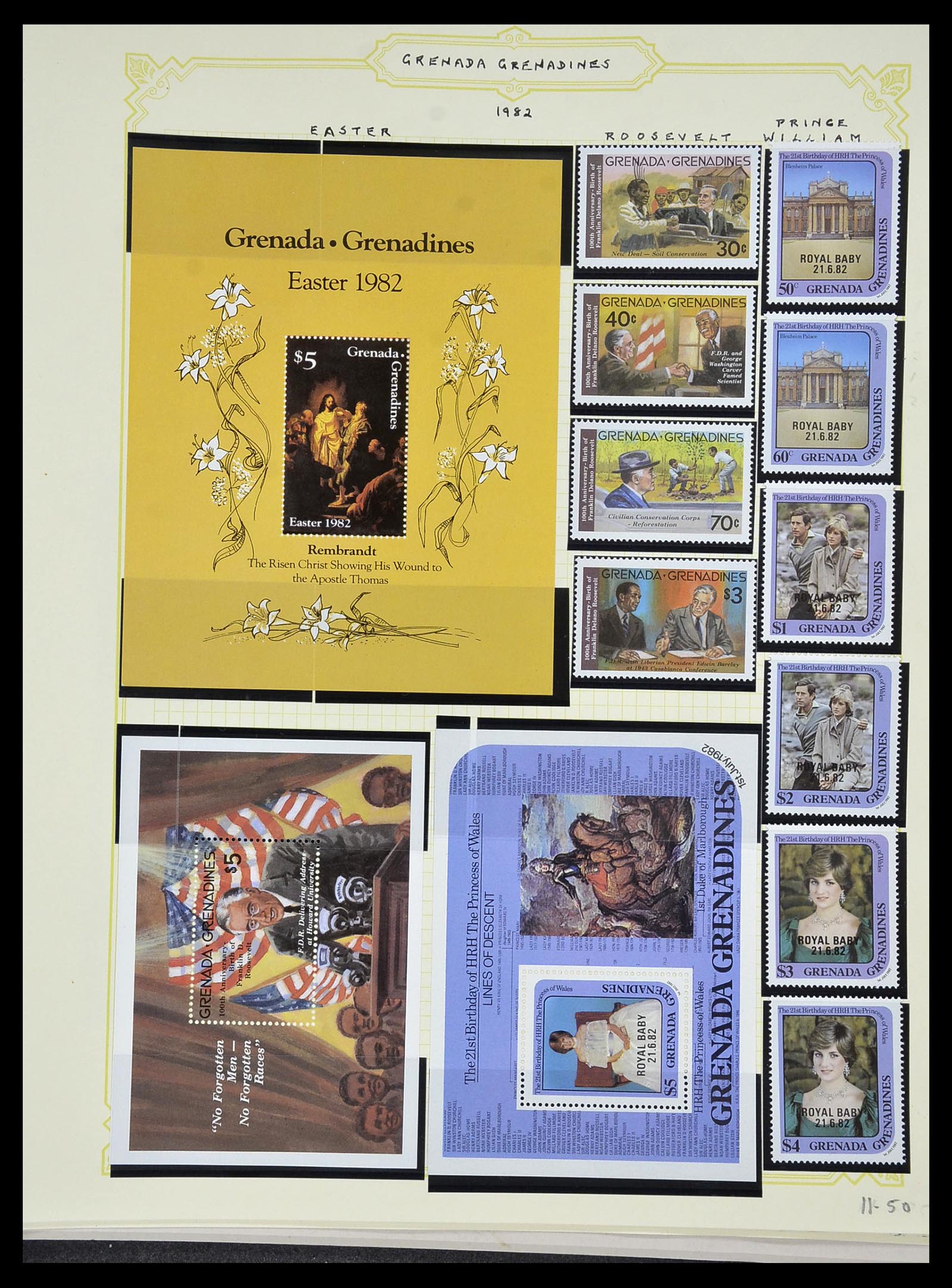 34334 131 - Postzegelverzameling 34334 Grenada 1953-1983.