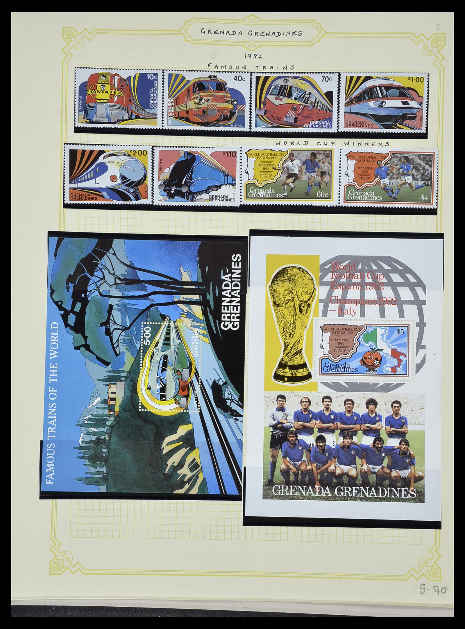 34334 132 - Postzegelverzameling 34334 Grenada 1953-1983.