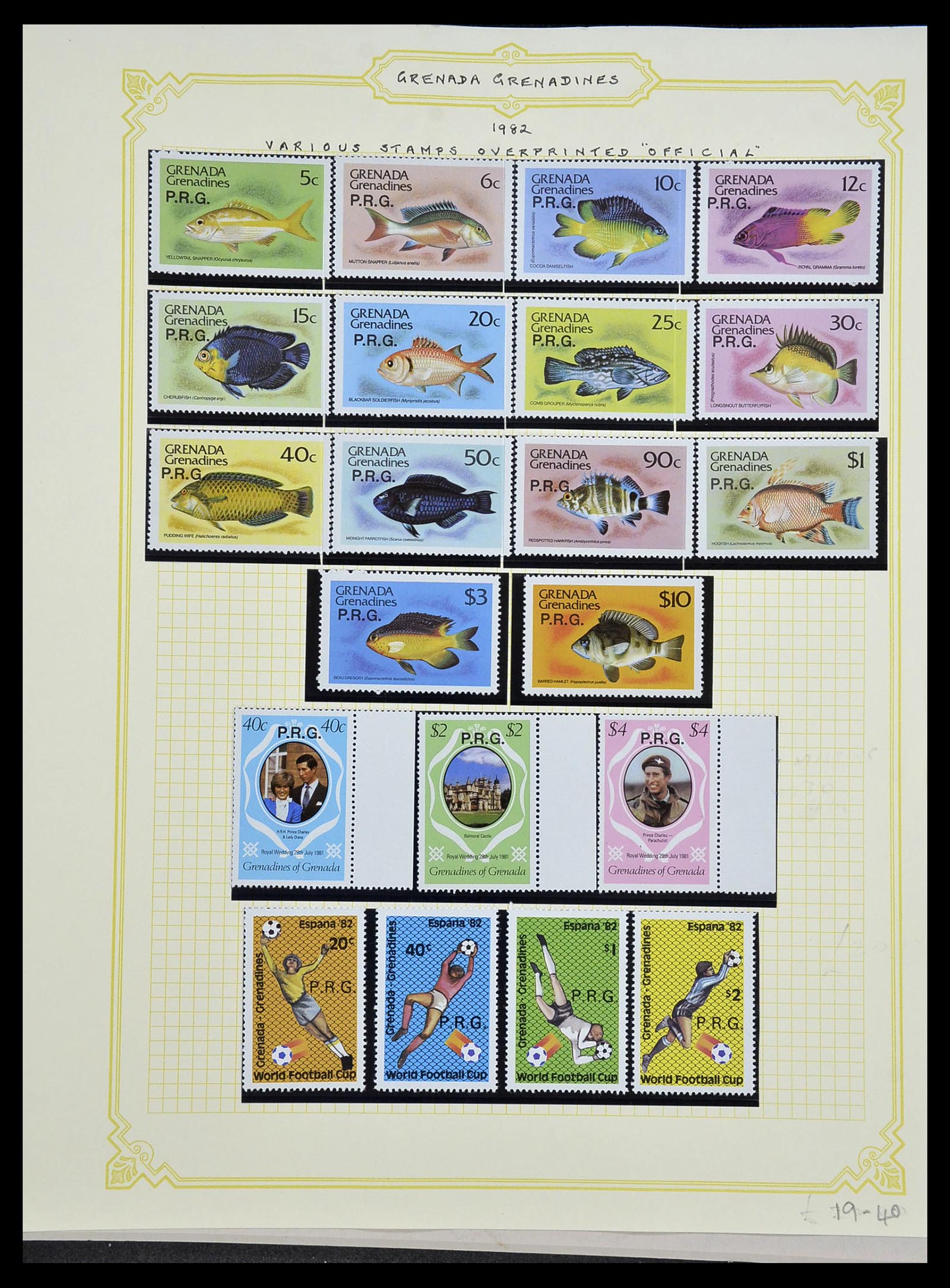 34334 136 - Postzegelverzameling 34334 Grenada 1953-1983.