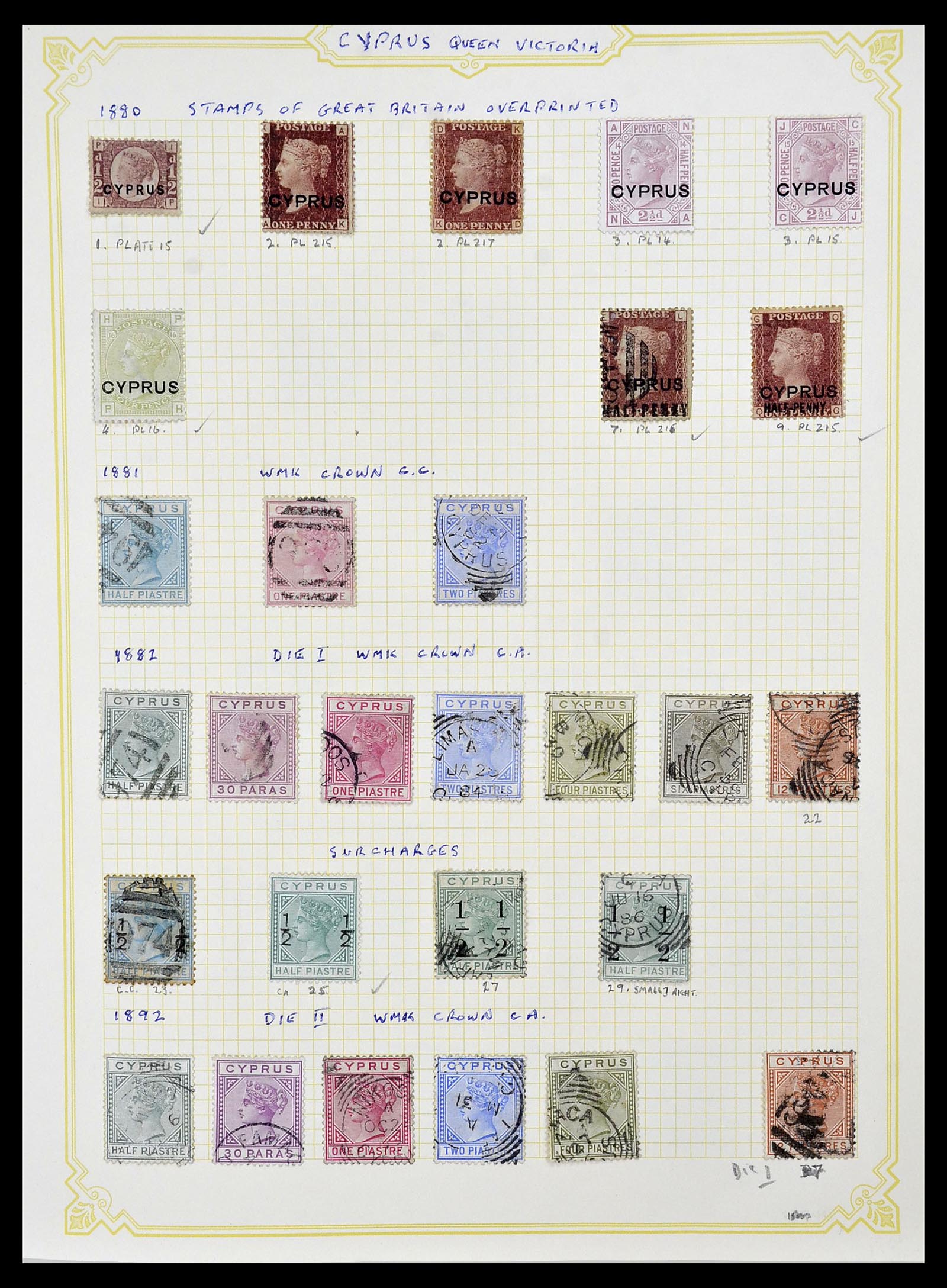 34335 001 - Stamp collection 34335 Cyprus 1880-2012!