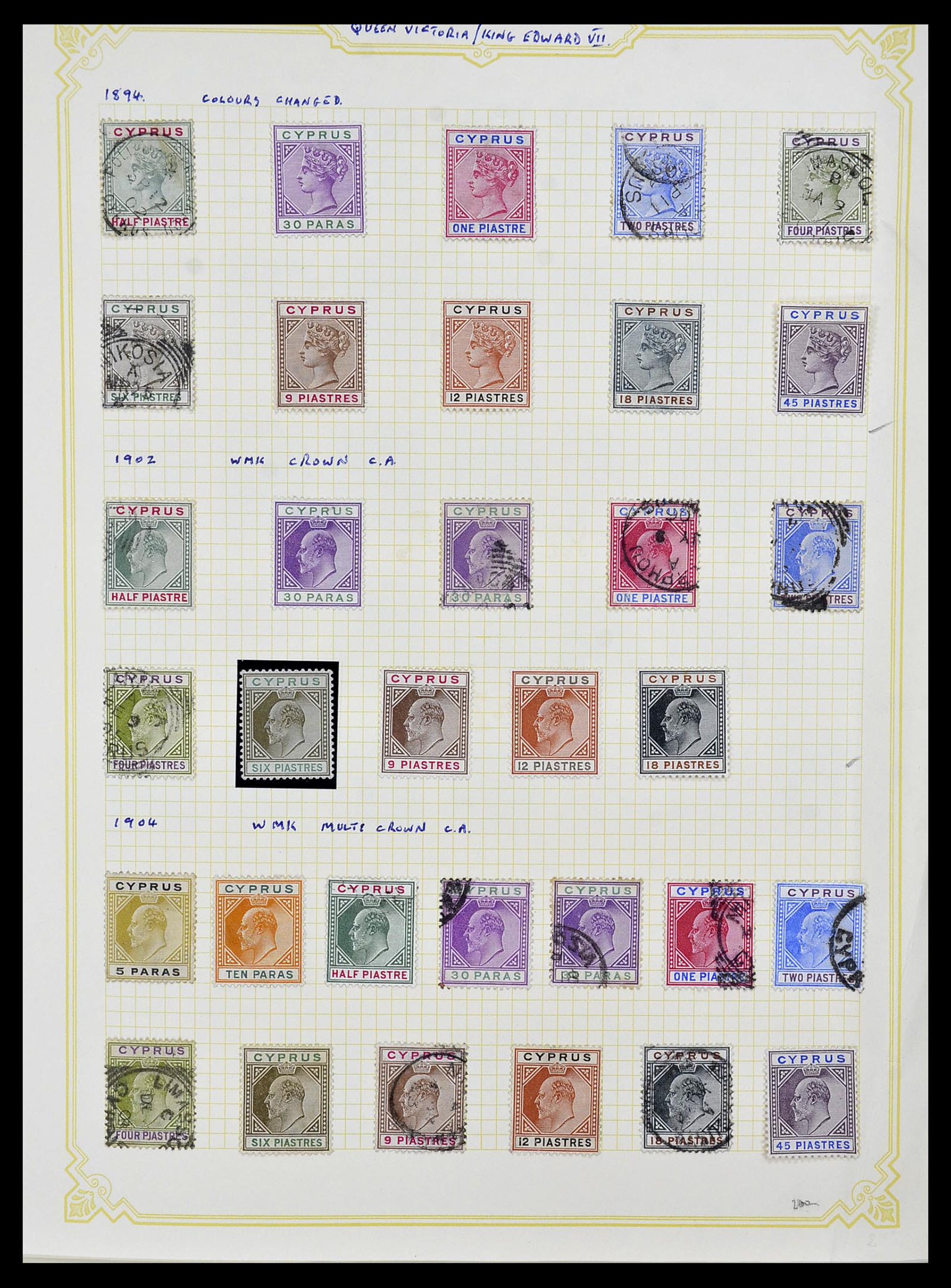 34335 002 - Postzegelverzameling 34335 Cyprus 1880-2012!