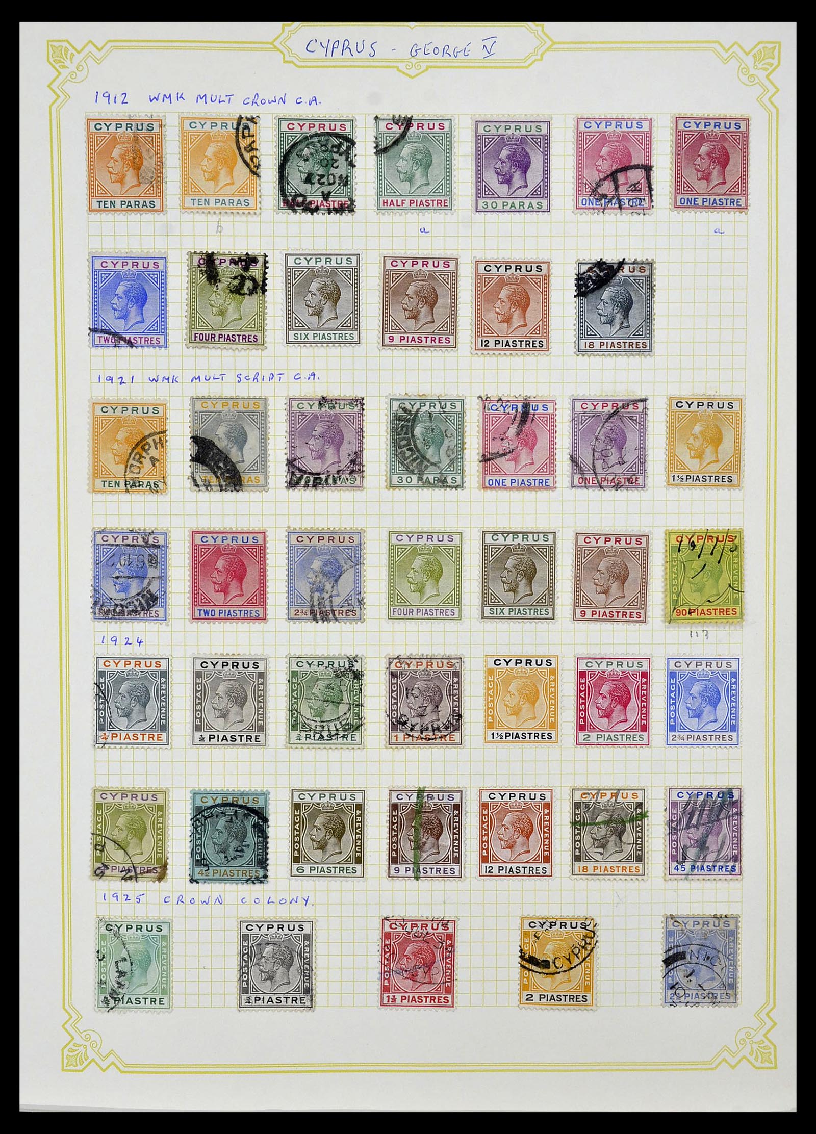34335 003 - Postzegelverzameling 34335 Cyprus 1880-2012!
