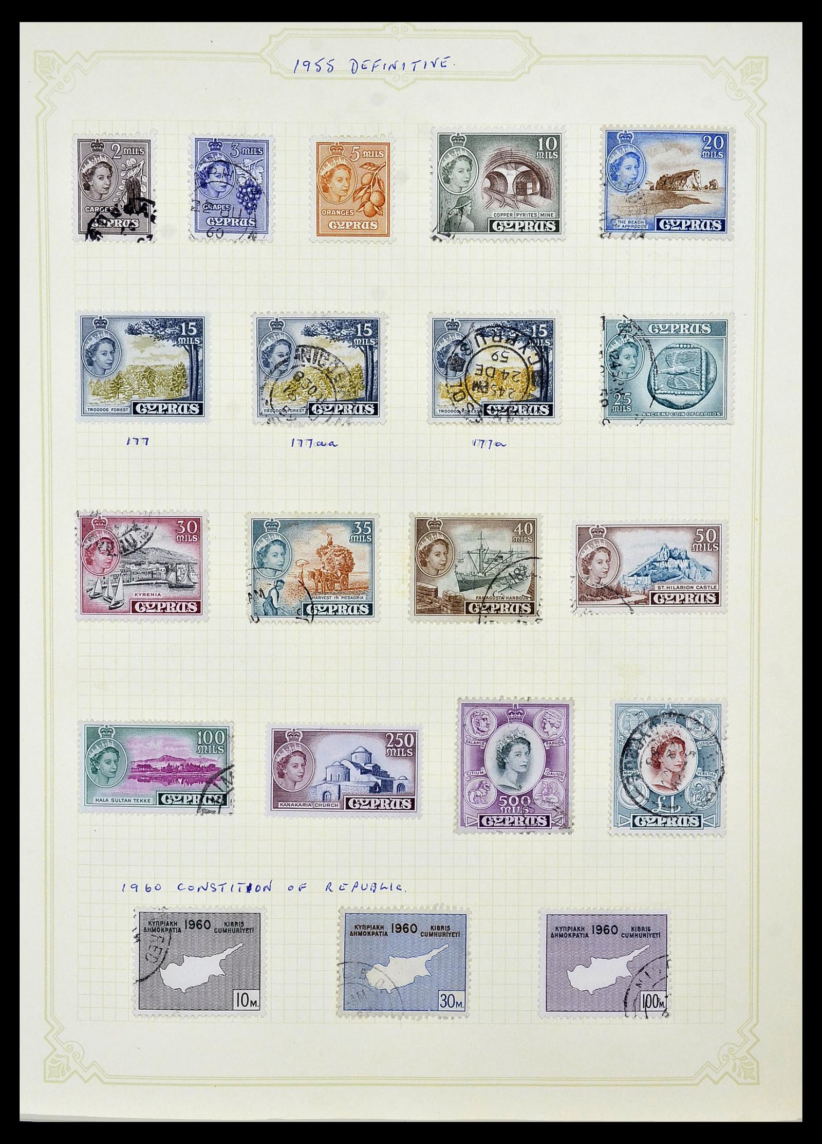34335 007 - Postzegelverzameling 34335 Cyprus 1880-2012!