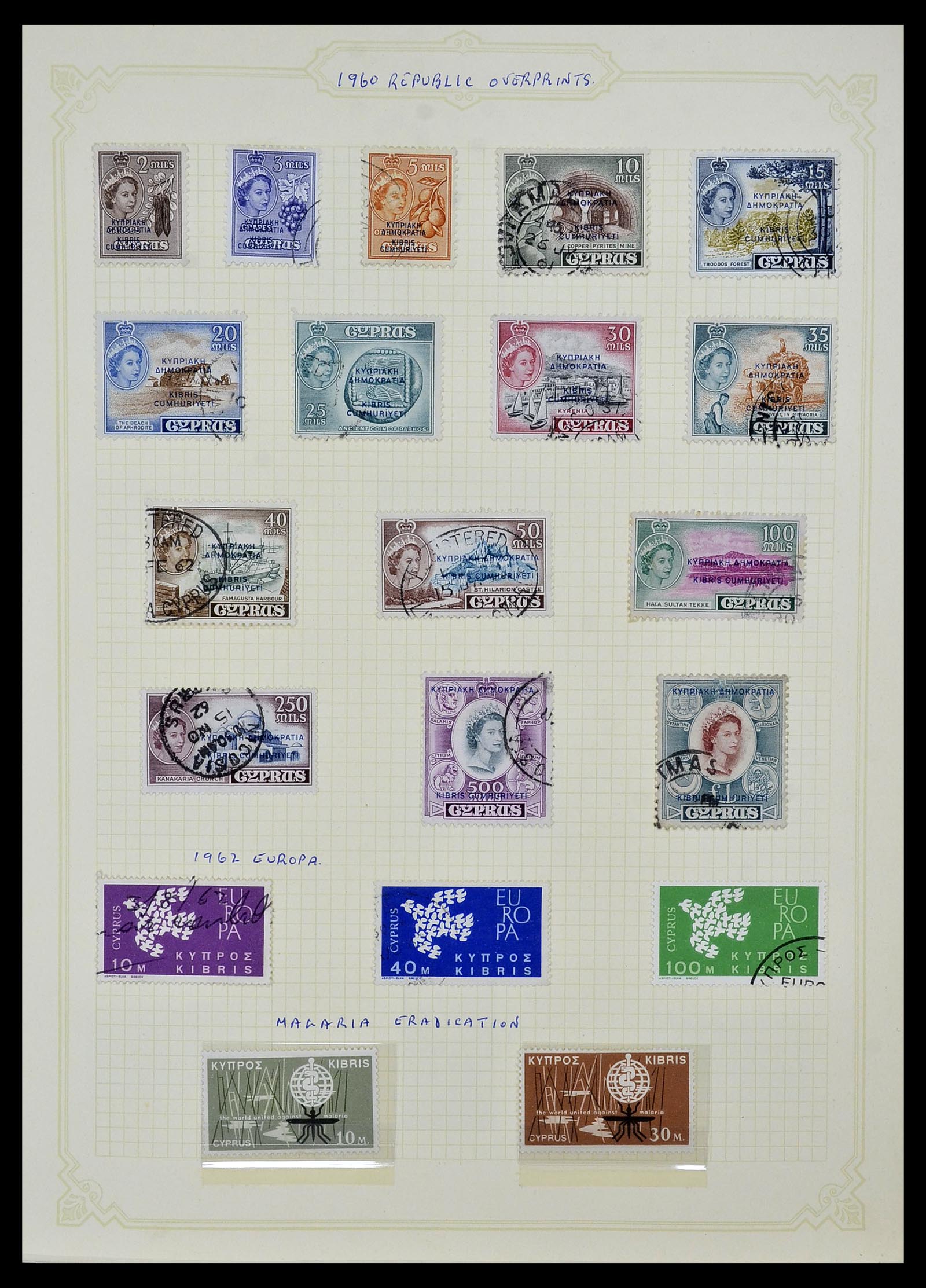 34335 008 - Postzegelverzameling 34335 Cyprus 1880-2012!