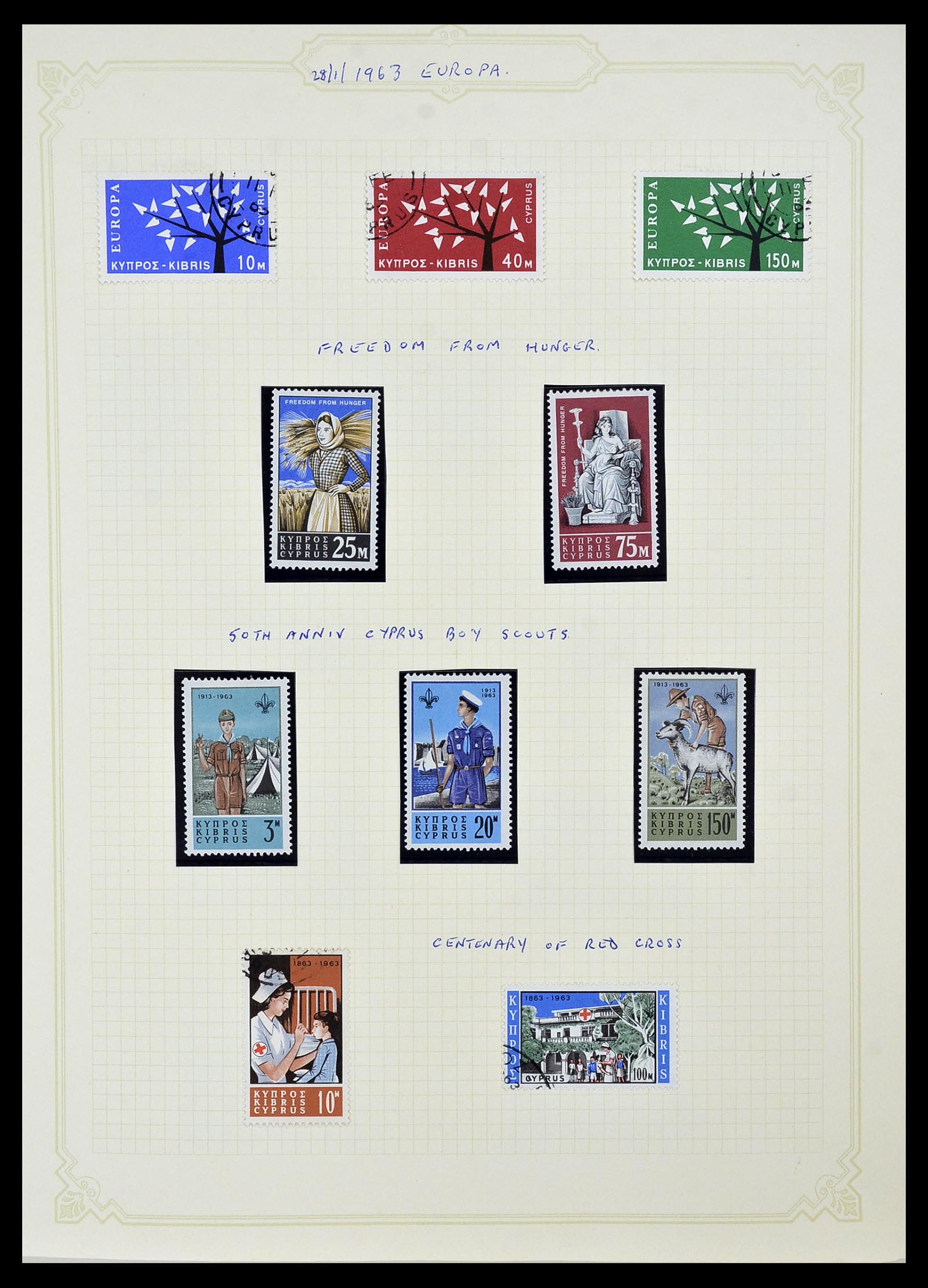 34335 010 - Postzegelverzameling 34335 Cyprus 1880-2012!