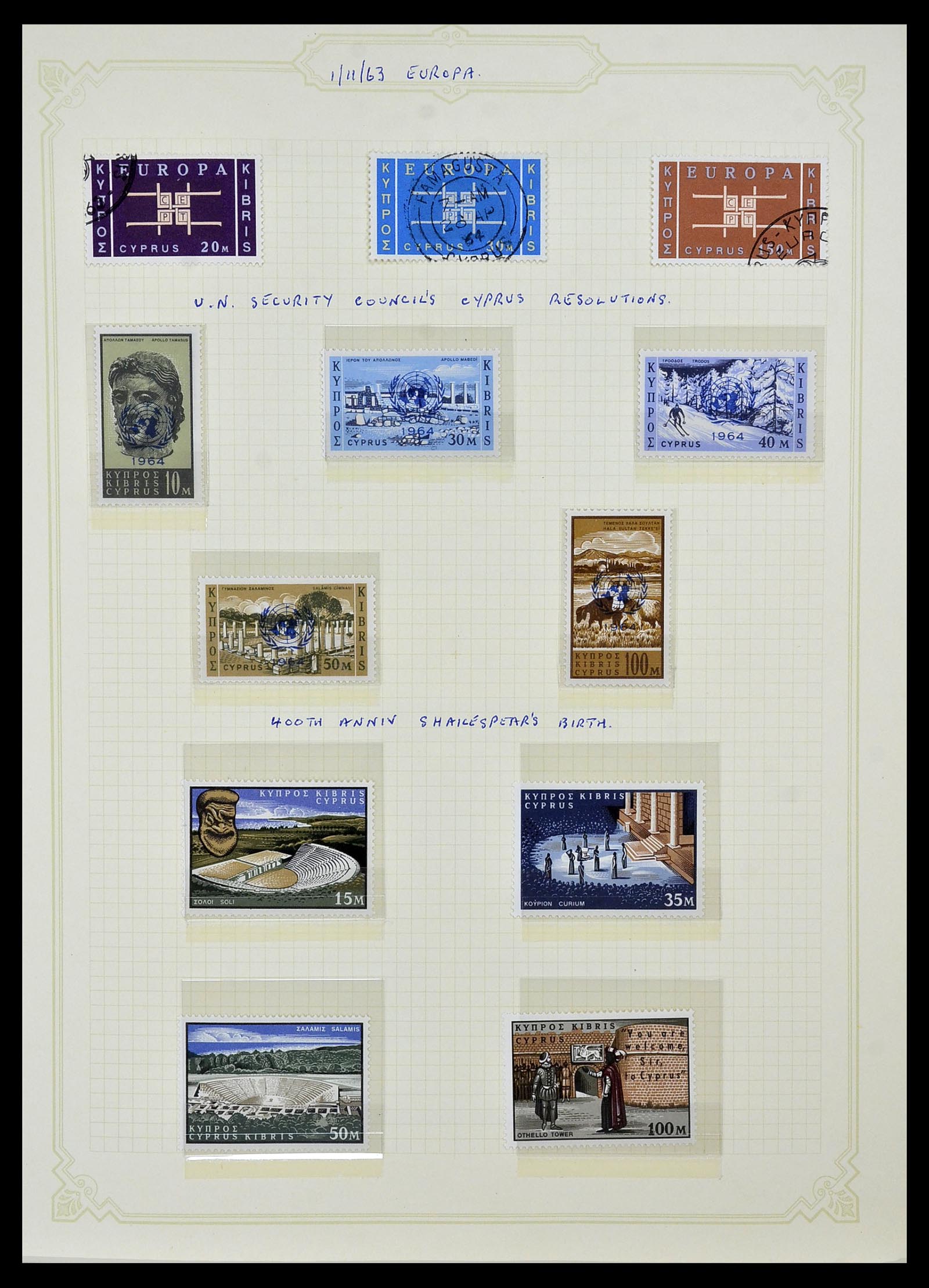 34335 011 - Postzegelverzameling 34335 Cyprus 1880-2012!